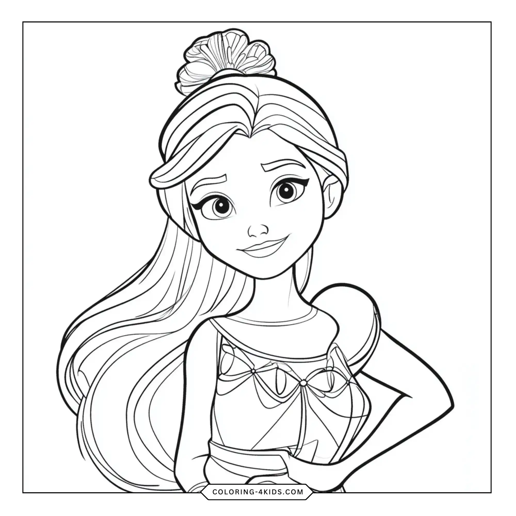 Elena Of Avalor Coloring Pages coloring page for kids