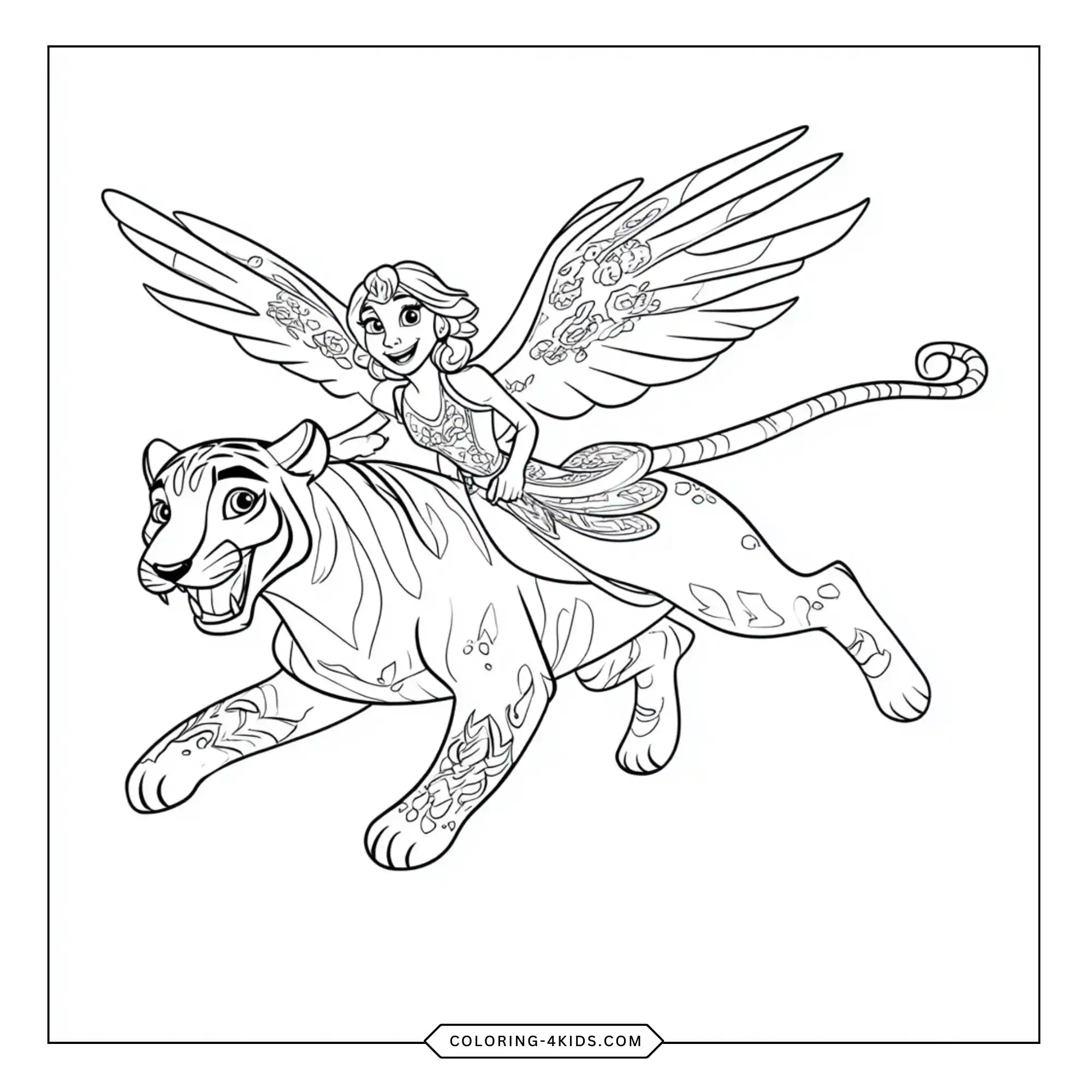 Printable Elena Of Avalor Coloring Pages coloring page for kids