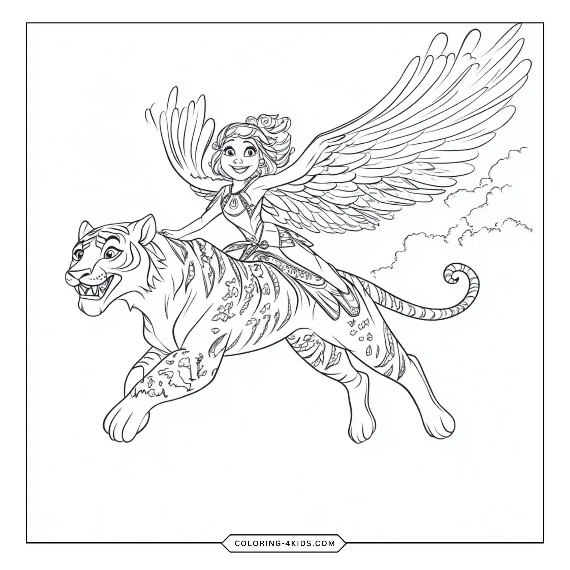 Free Elena Of Avalor Coloring Pages coloring page for kids
