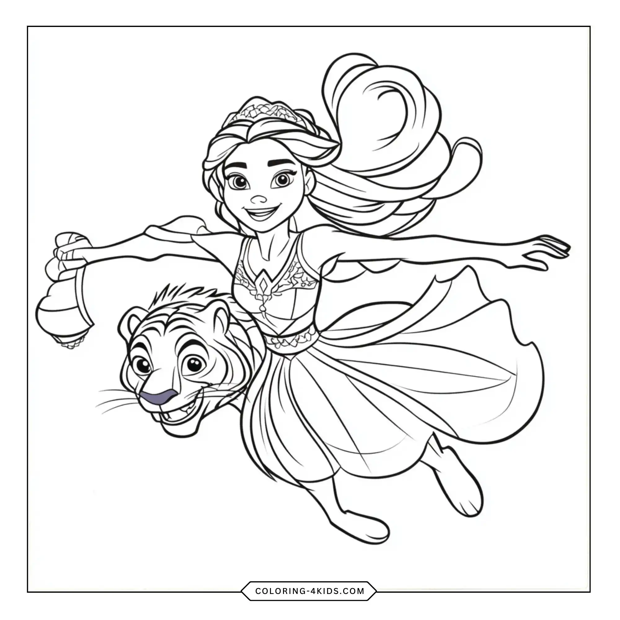 Elena Of Avalor Coloring Pages coloring page for kids