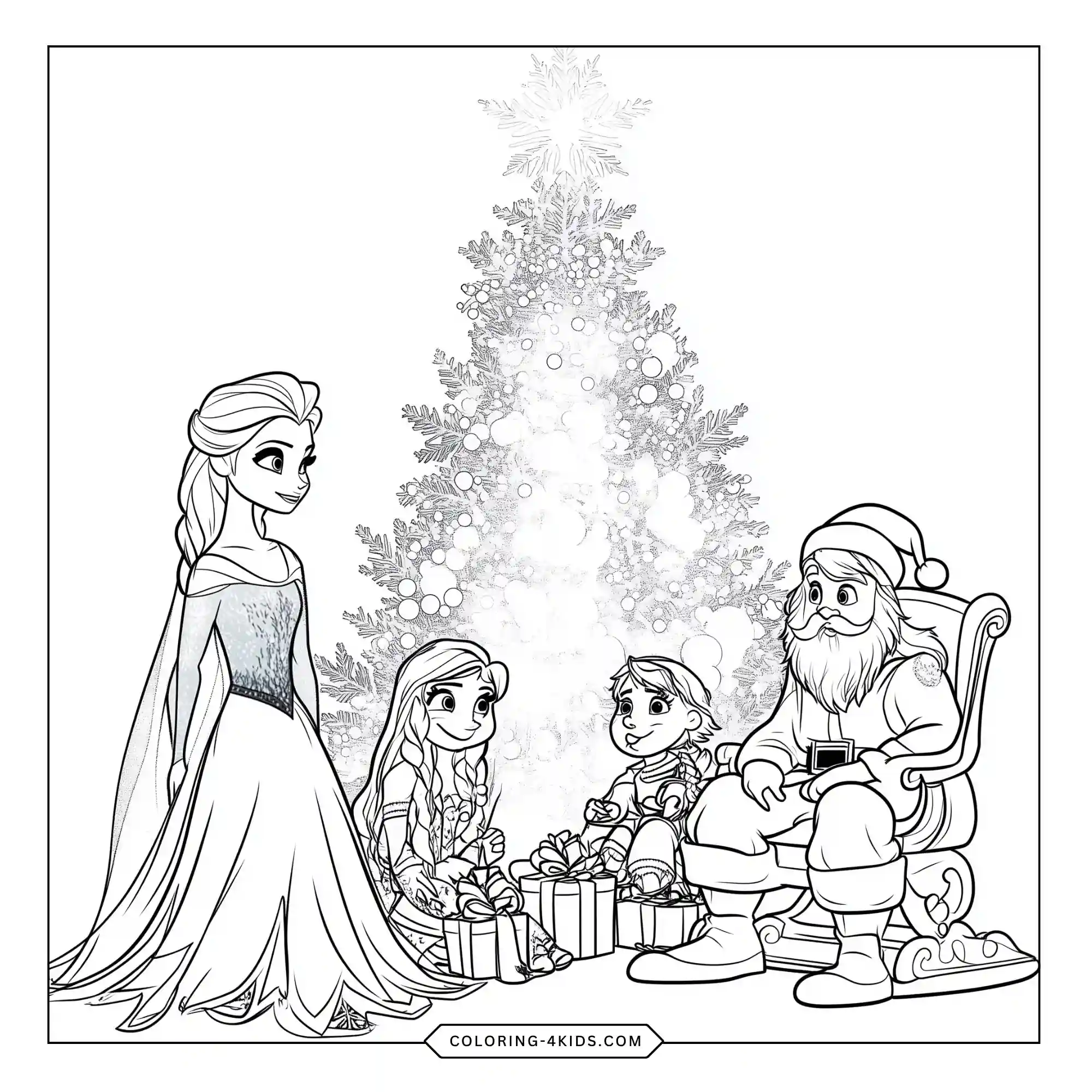 Free Elsa Frozen Coloring Pages coloring page for kids