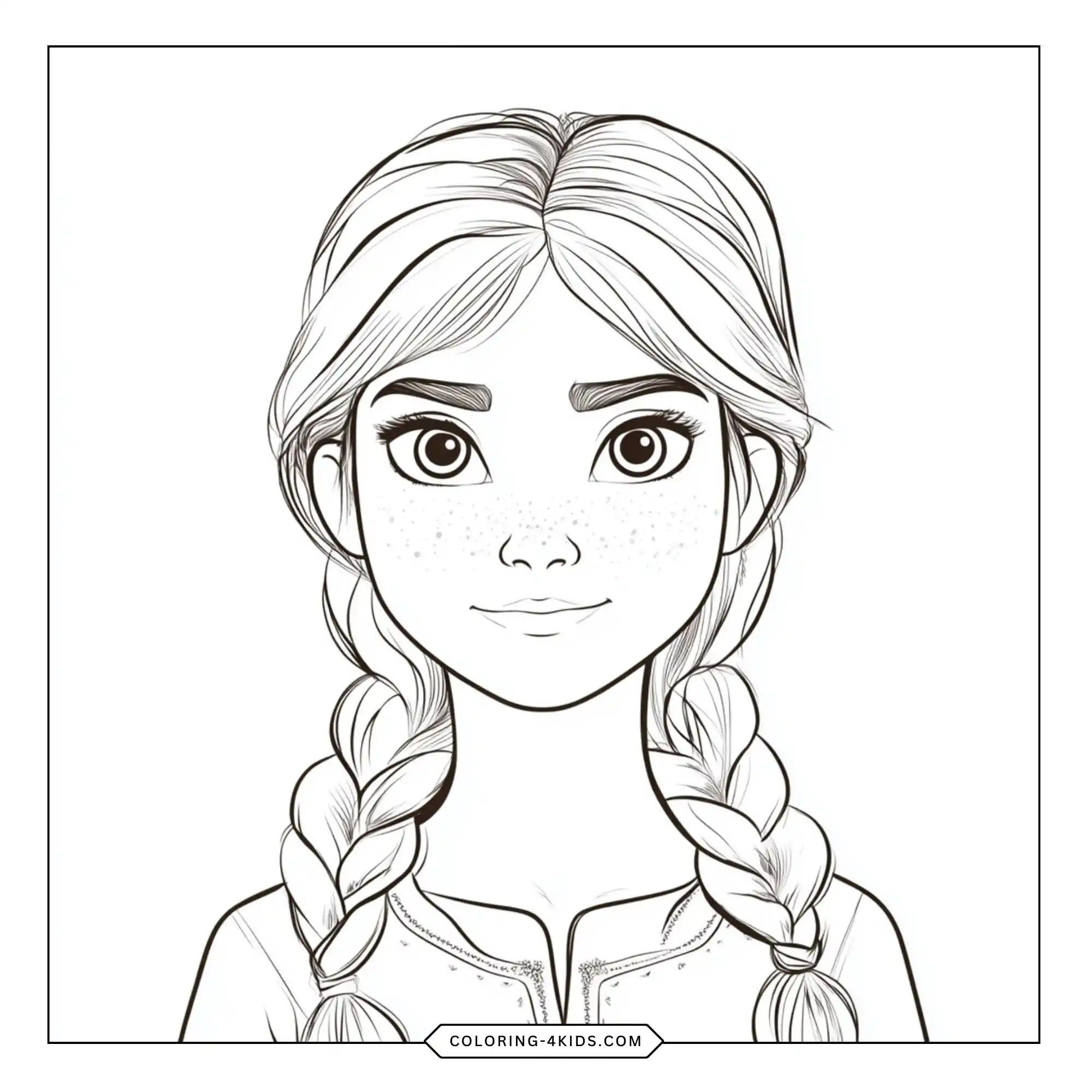 Printable Elsa Frozen Coloring Pages coloring page for kids