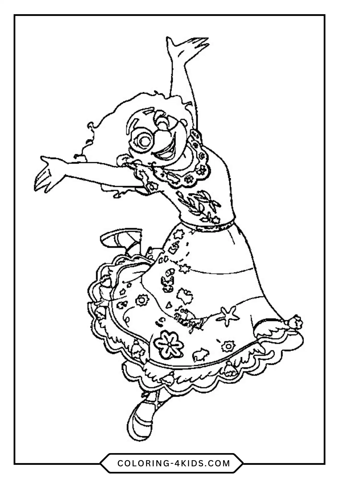 Printable Encanto Coloring Pages coloring page for kids