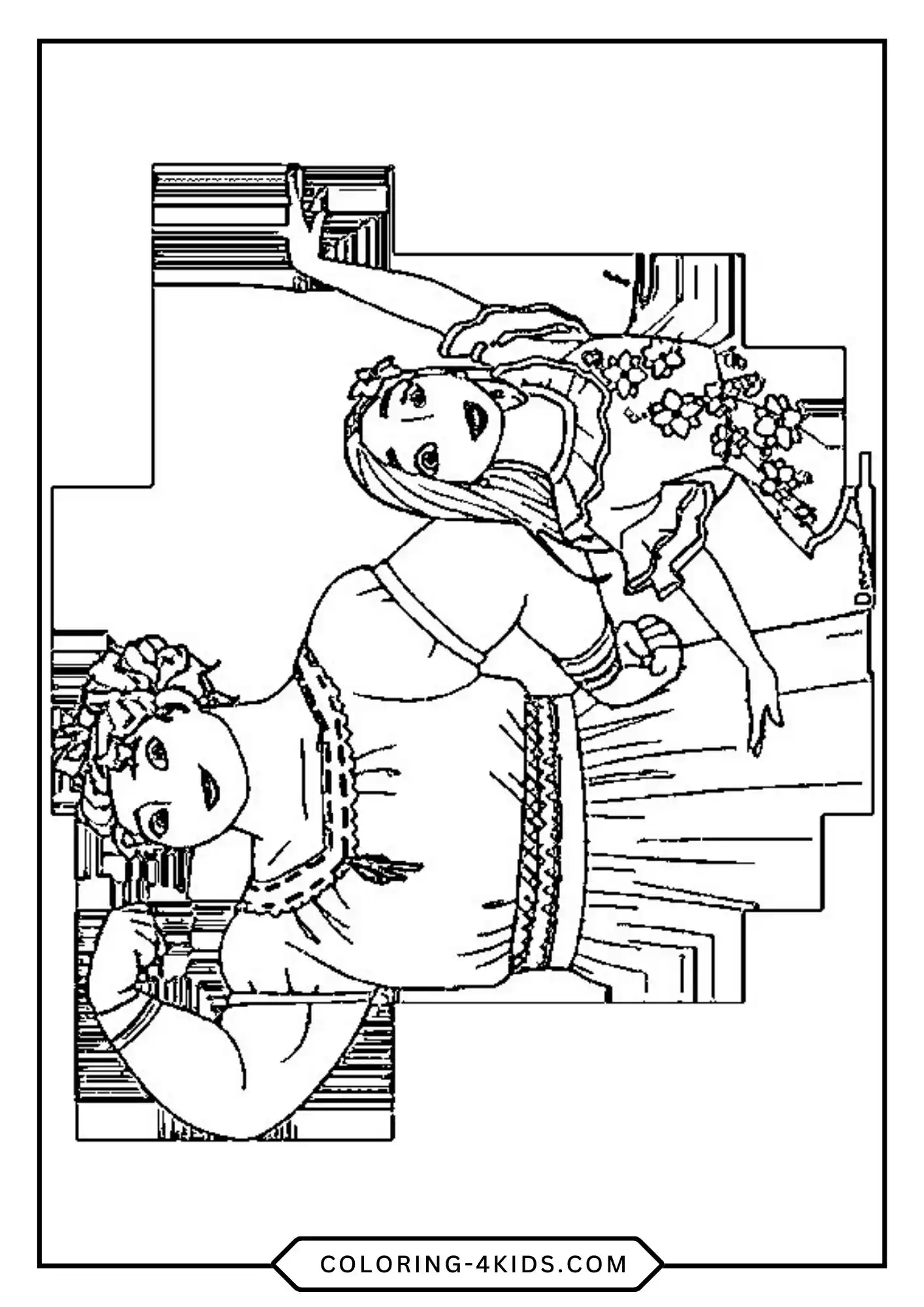 Free Encanto Coloring Pages coloring page for kids