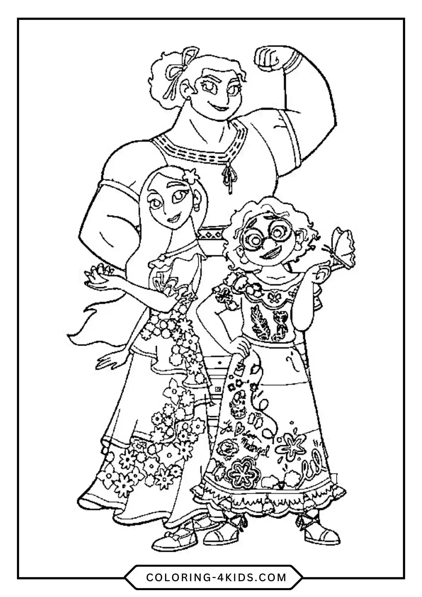 Printable Encanto Coloring Pages coloring page for kids