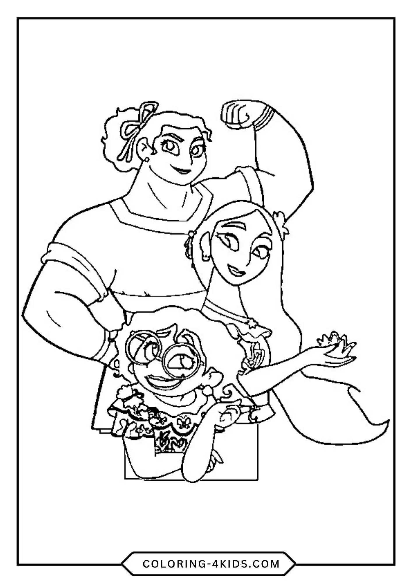 Free Encanto Coloring Pages coloring page for kids