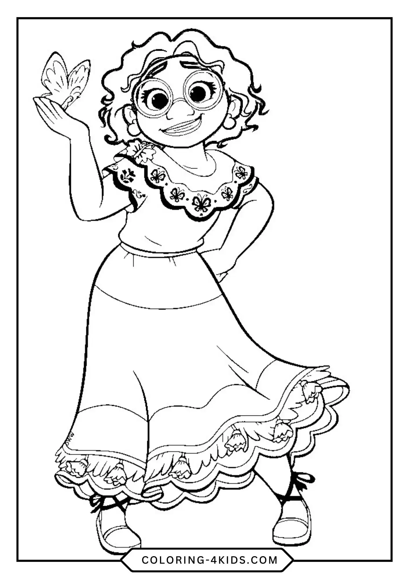Printable Encanto Coloring Pages coloring page for kids