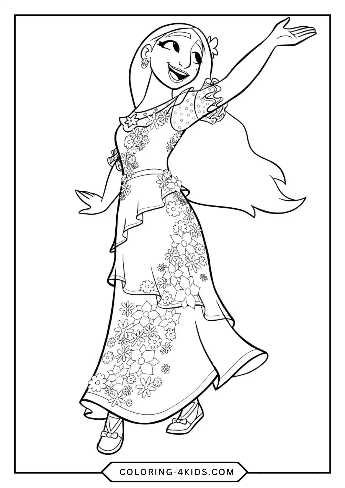 Printable Encanto Coloring Pages coloring page for kids