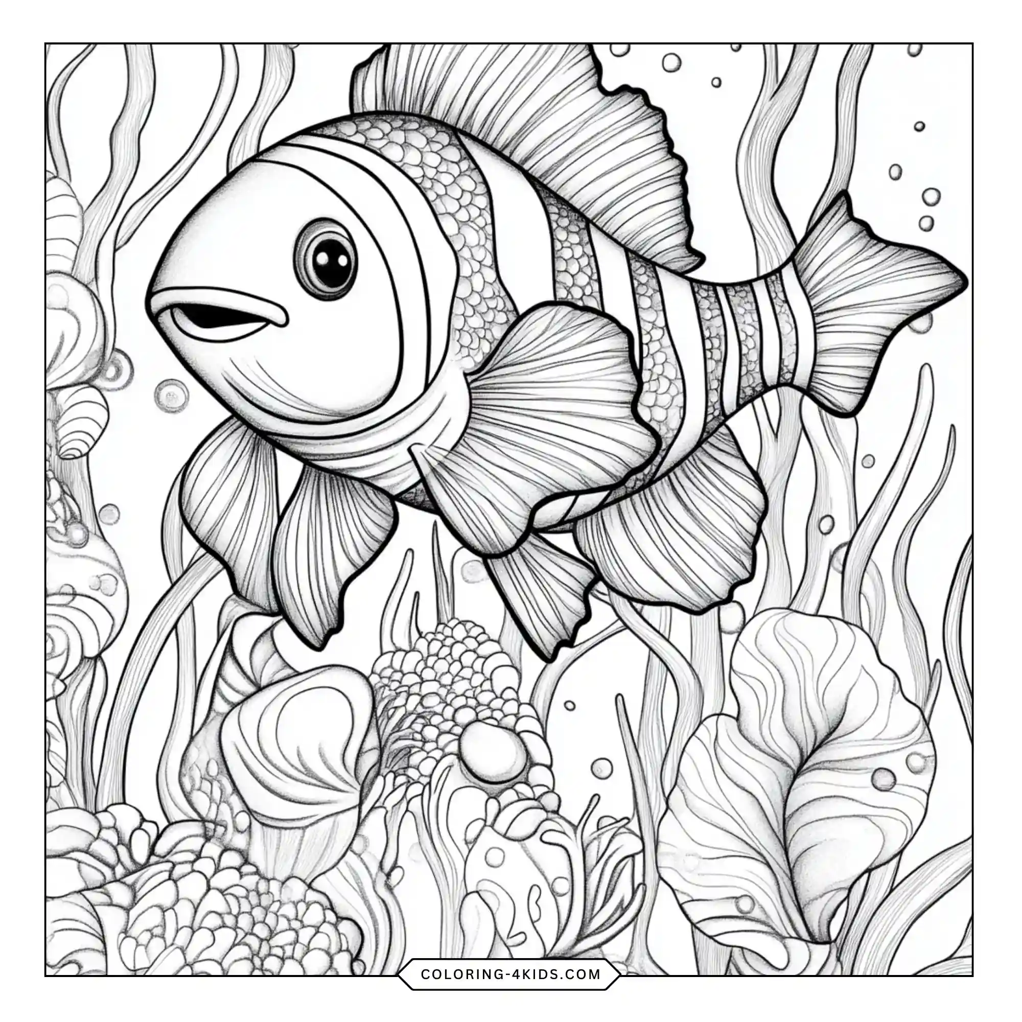 Printable Finding Nemo Coloring Pages coloring page for kids