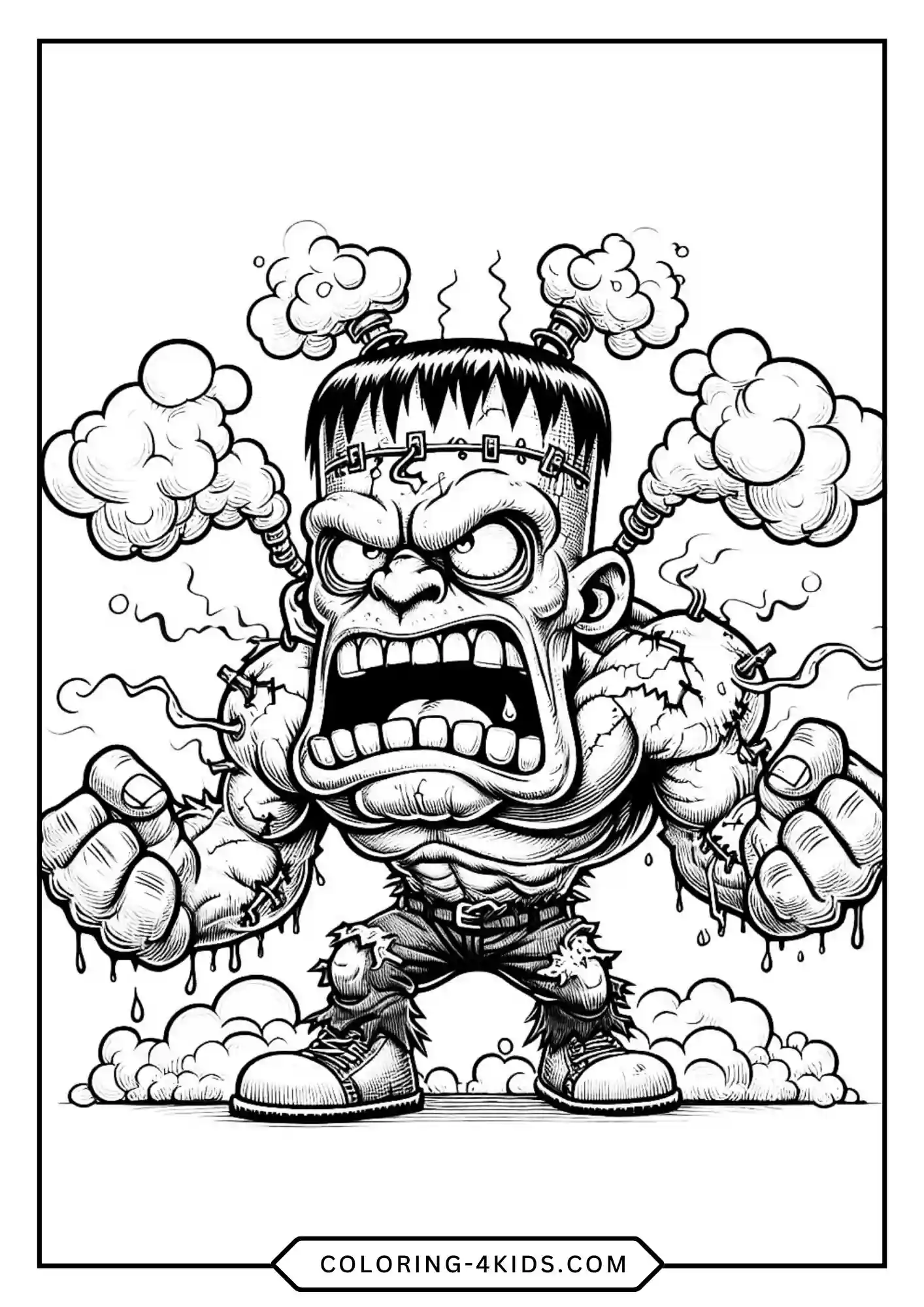 Frankenstein Coloring Pages coloring page for kids