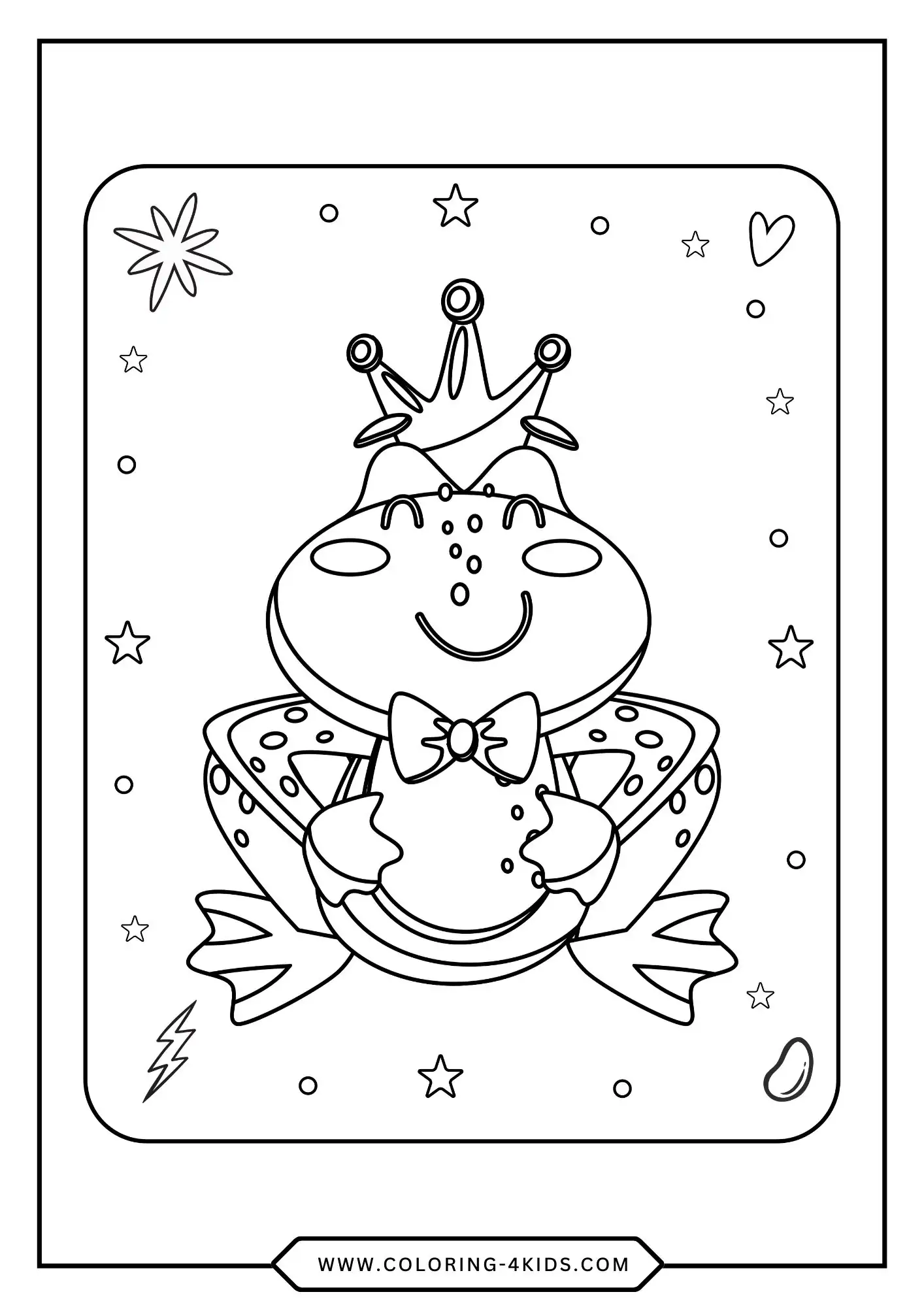Printable Frogs Coloring Pages coloring page for kids