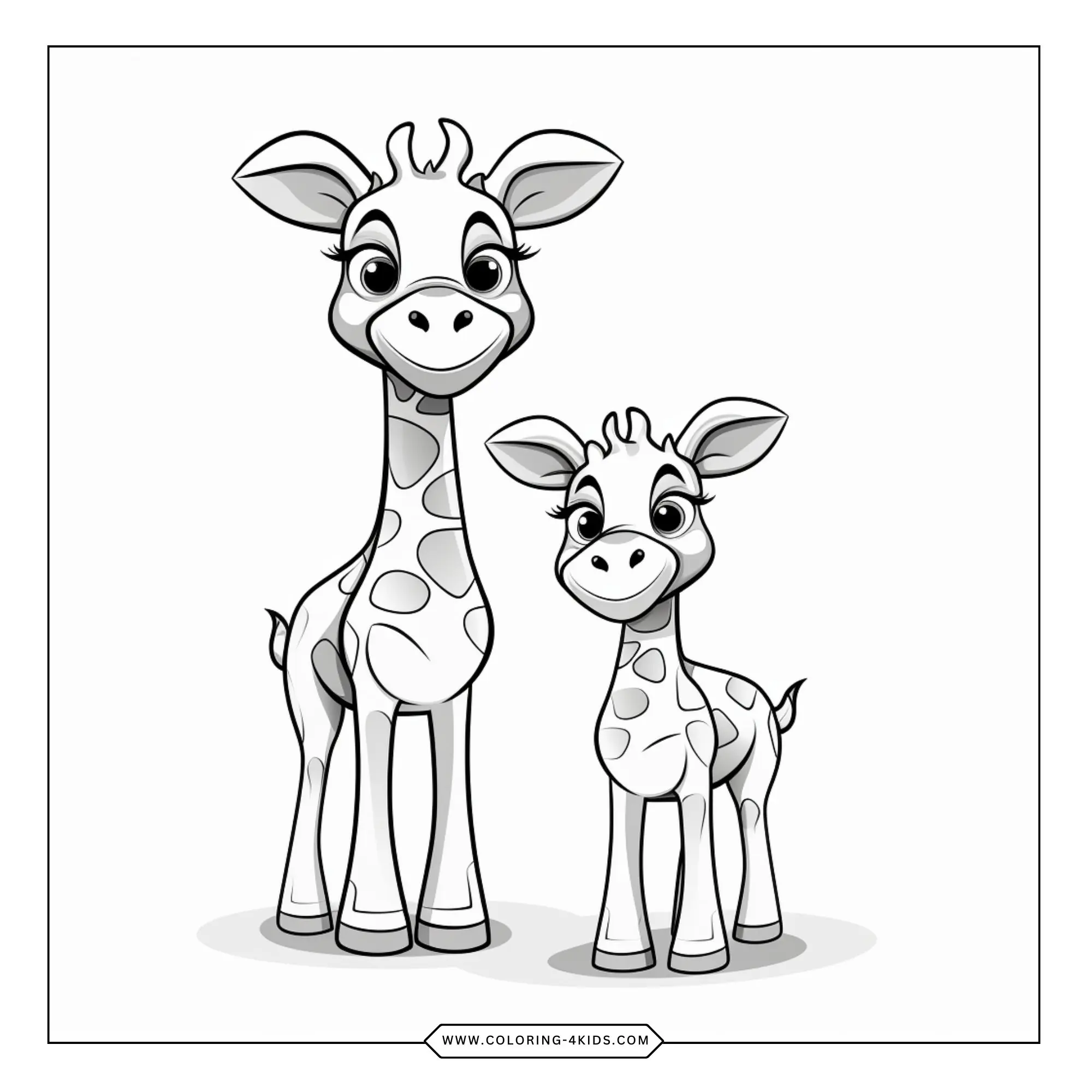 Free Giraffe Coloring Pages coloring page for kids