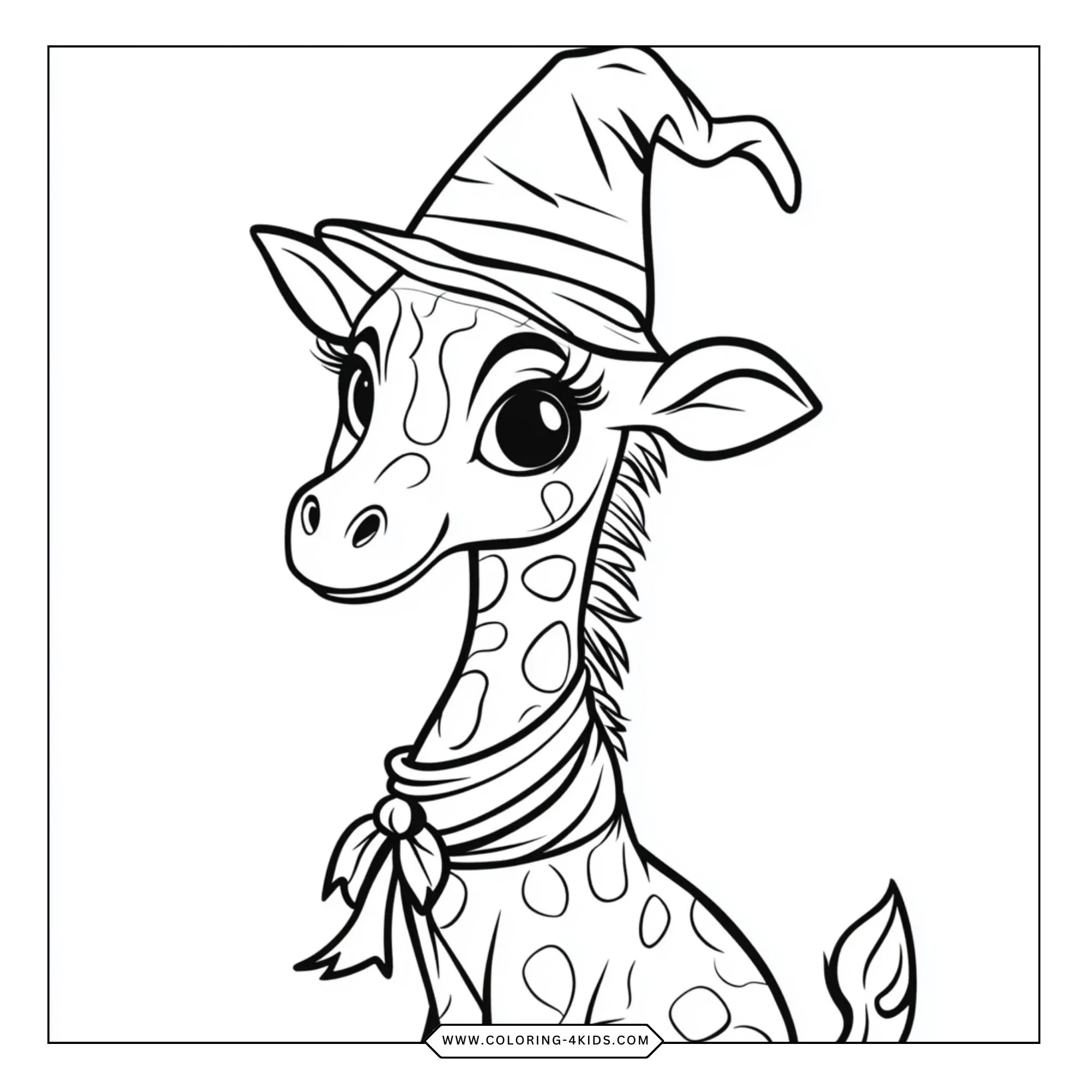 Printable Giraffe Coloring Pages coloring page for kids