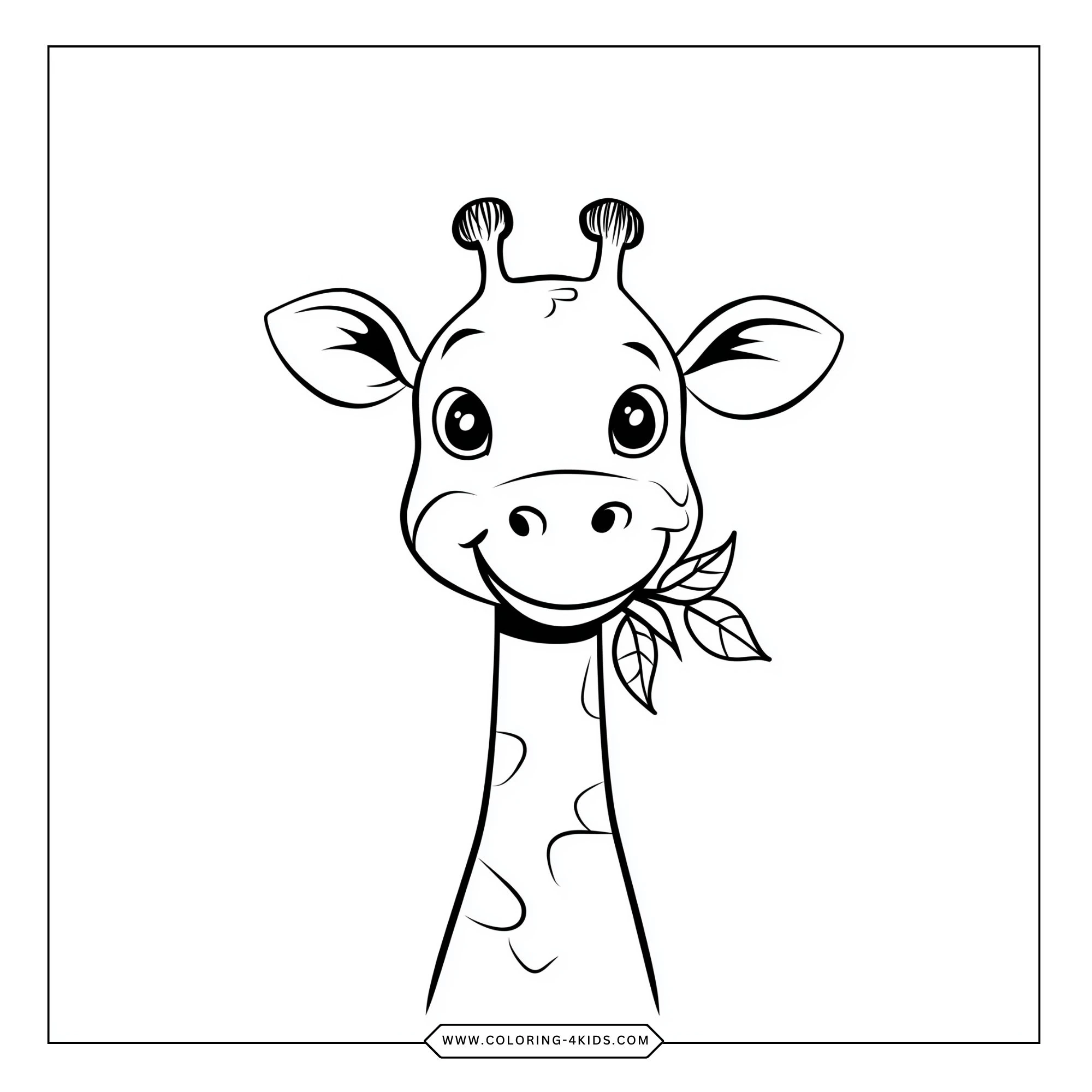 Free Giraffe Coloring Pages coloring page for kids