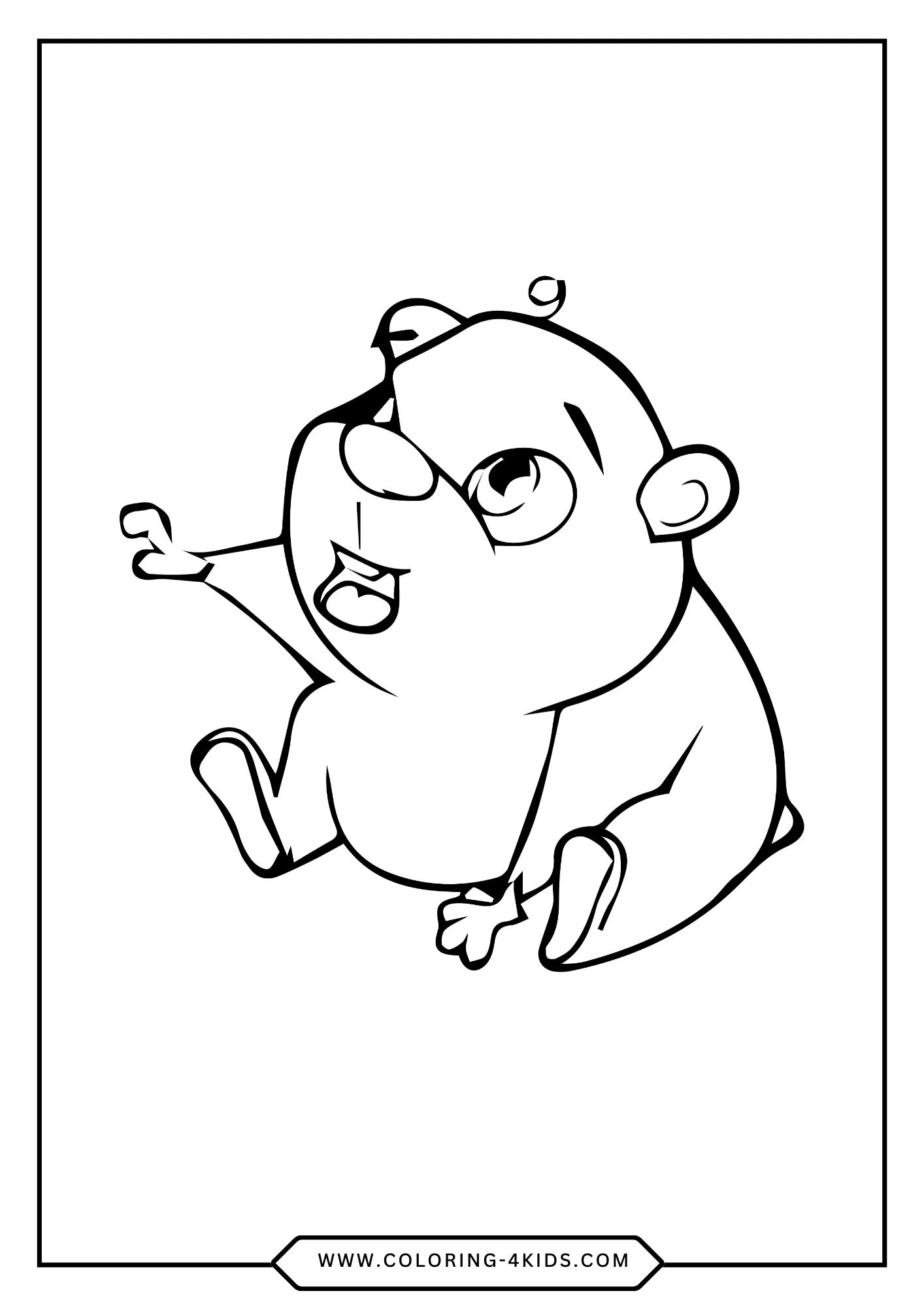 Guinea Pigs Coloring Pages coloring page for kids