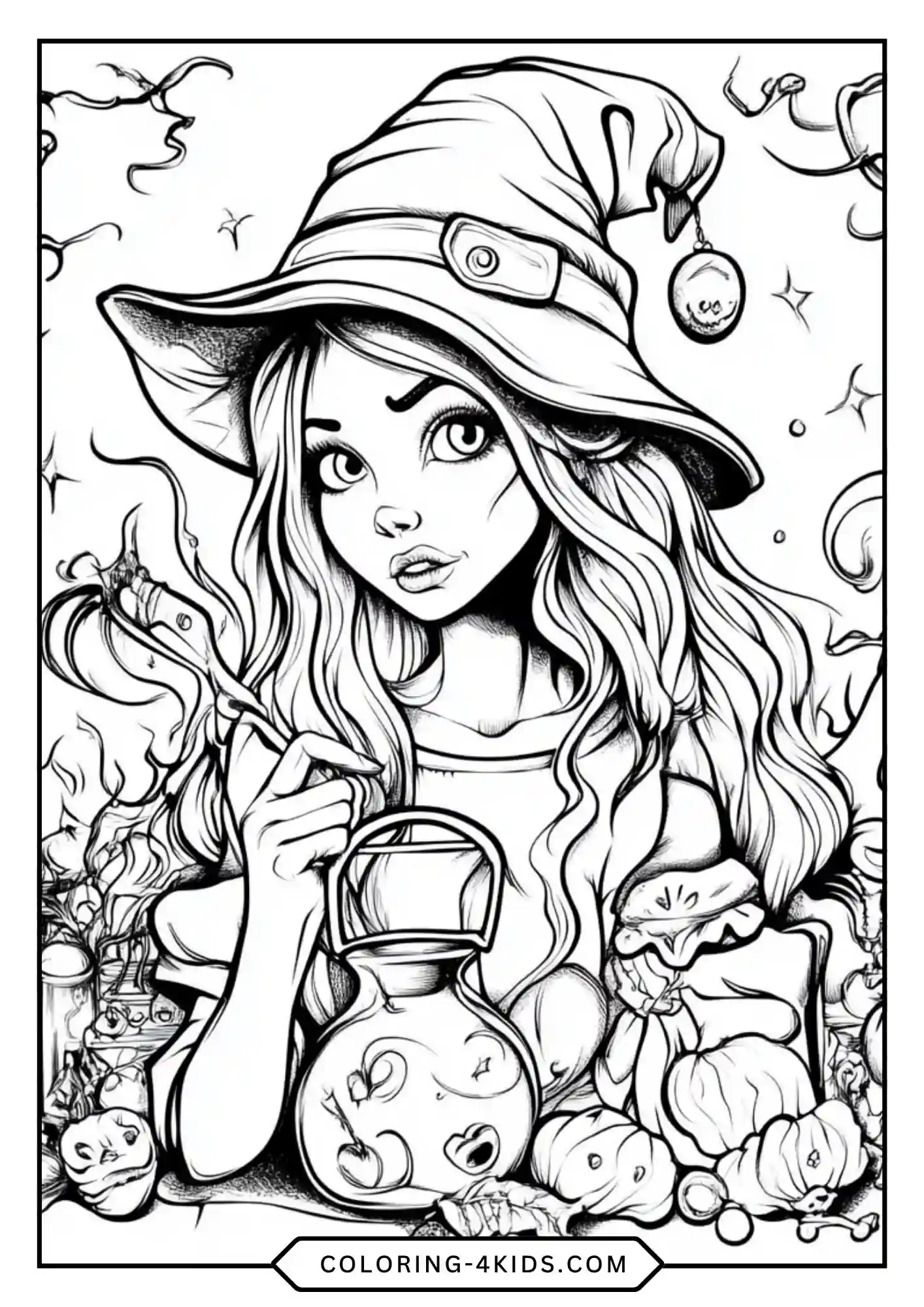 Hocus Pocus Coloring Pages coloring page for kids