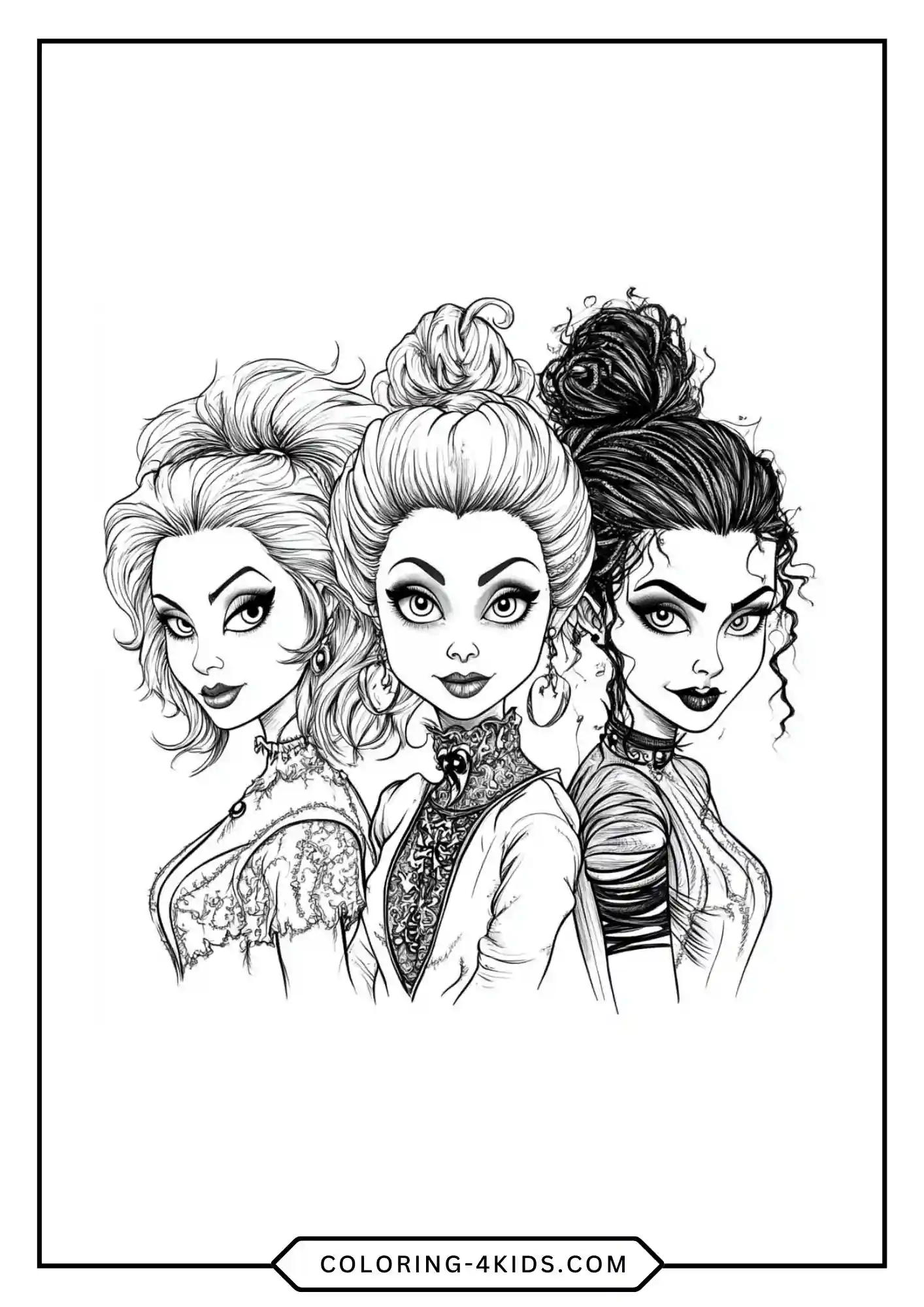 Free Hocus Pocus Coloring Pages coloring page for kids