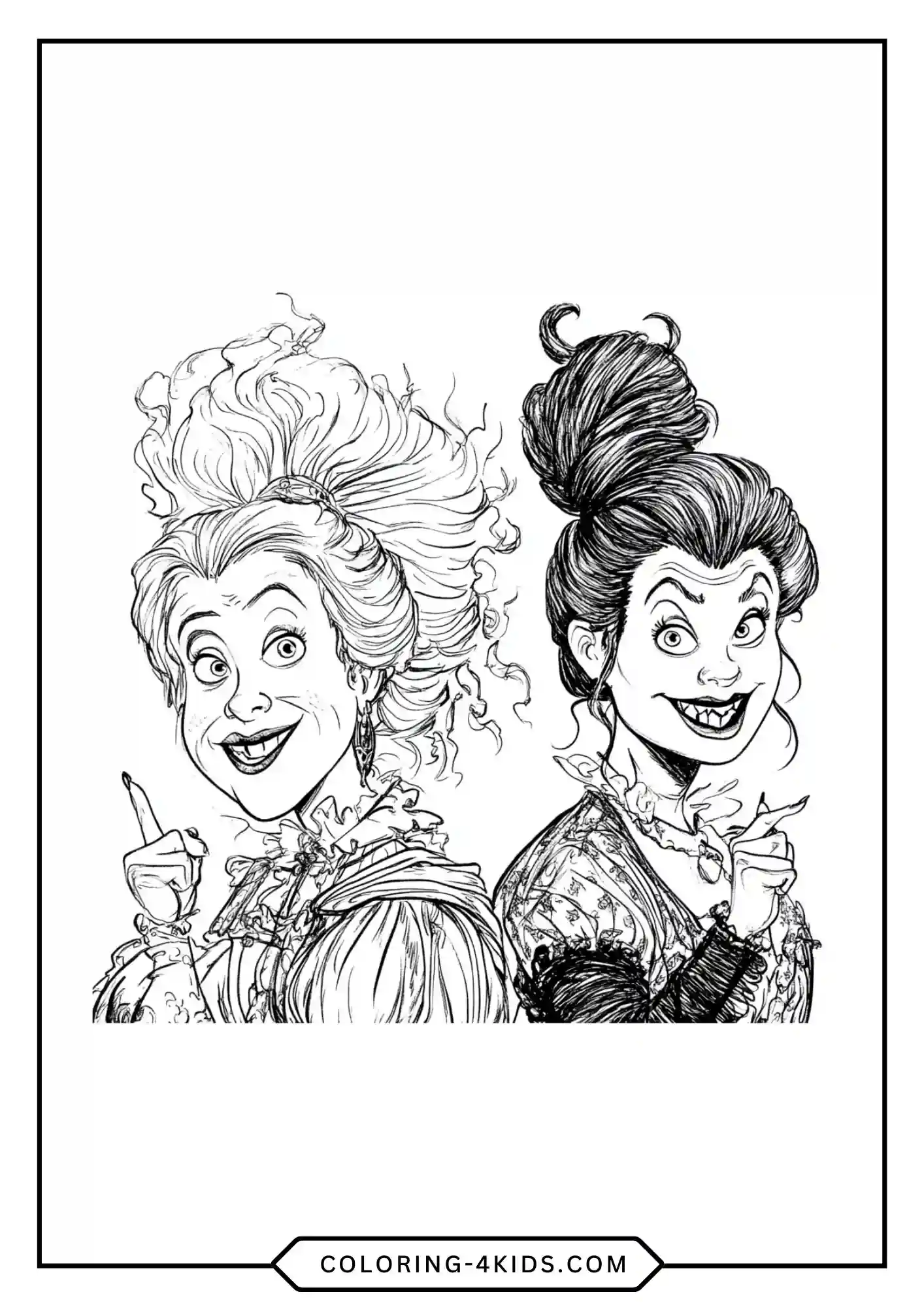 Hocus Pocus Coloring Pages coloring page for kids