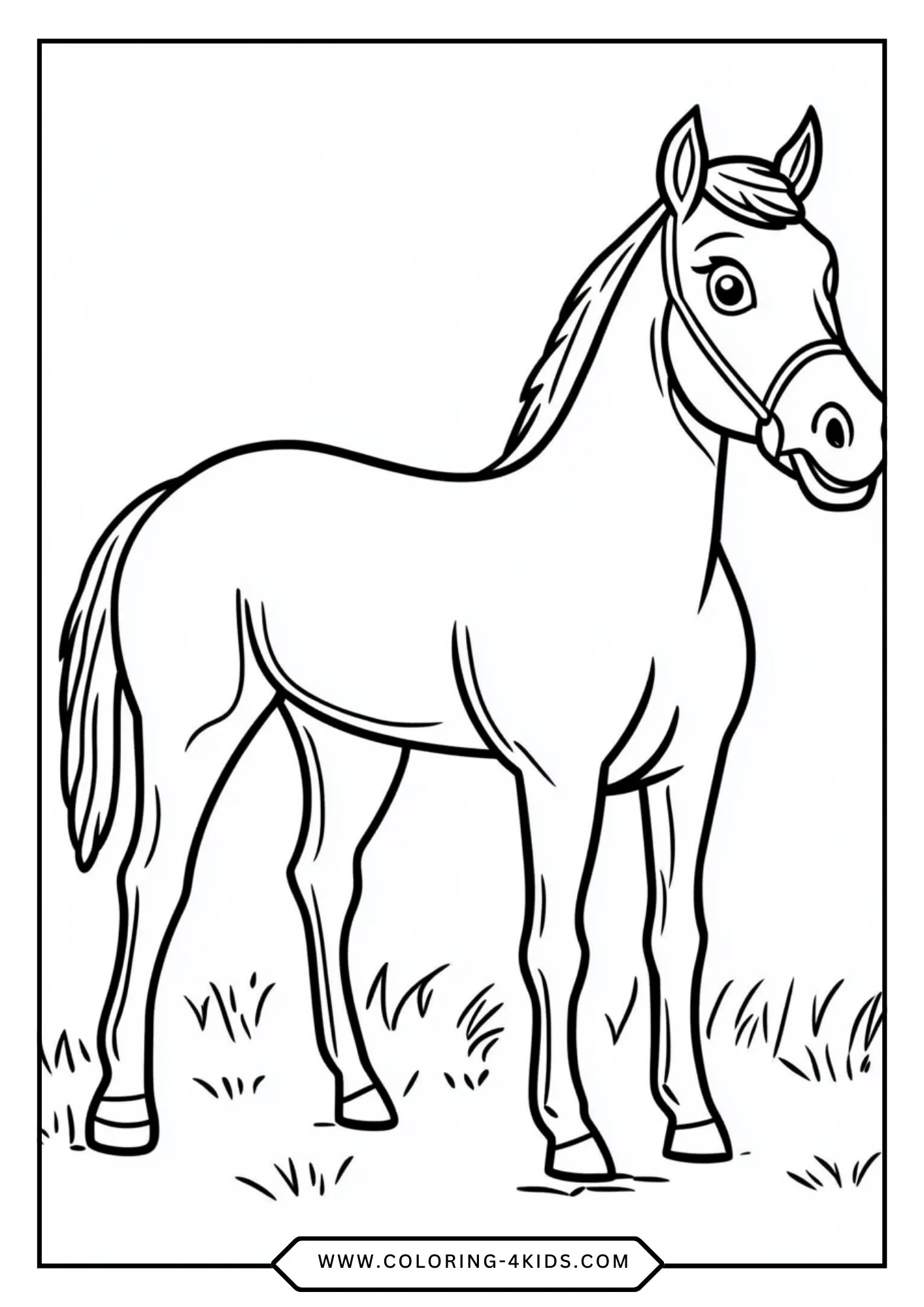 Horse Coloring Pages coloring page for kids