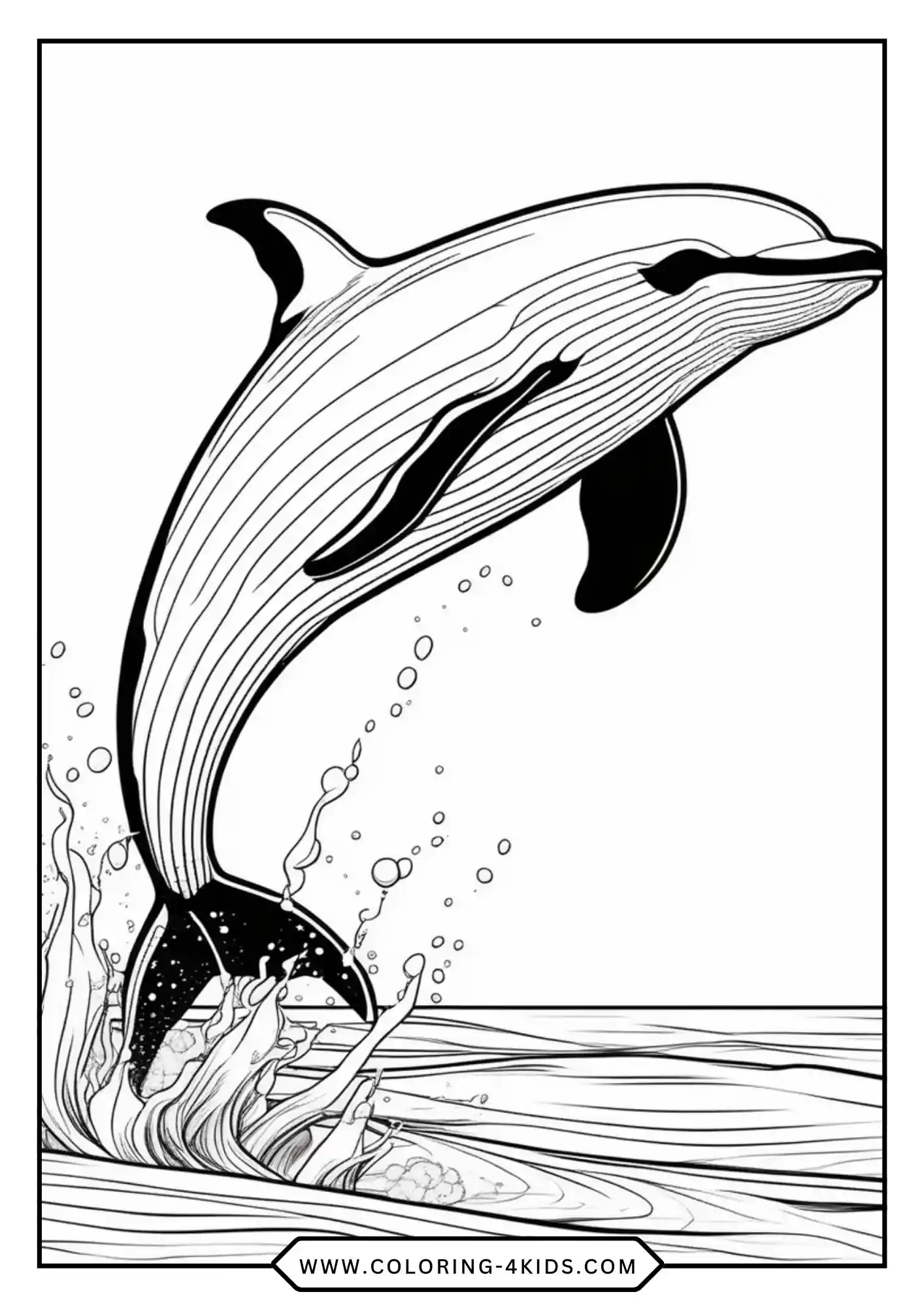 Killer Whale Coloring Pages coloring page for kids