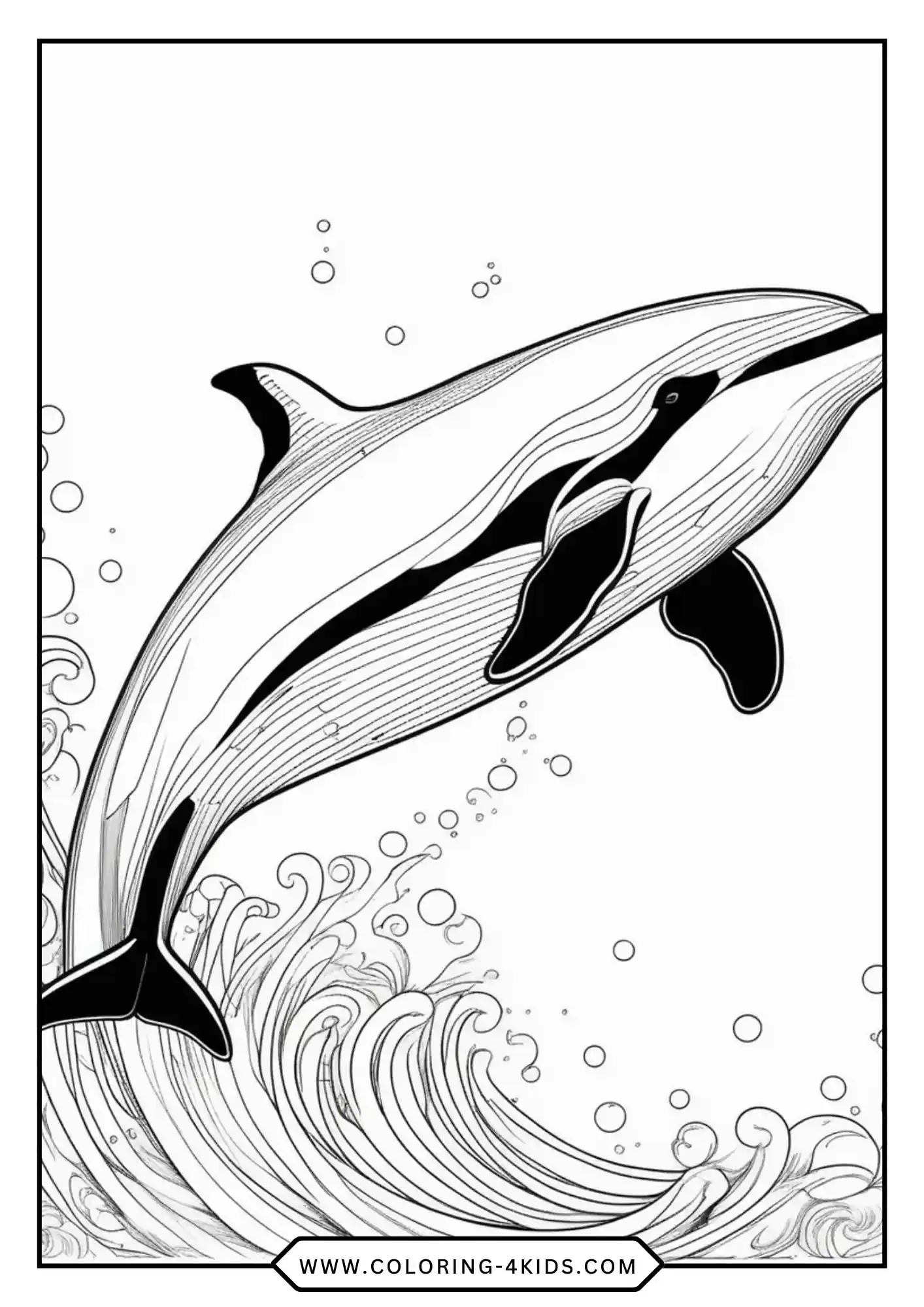 Killer Whale Coloring Pages coloring page for kids