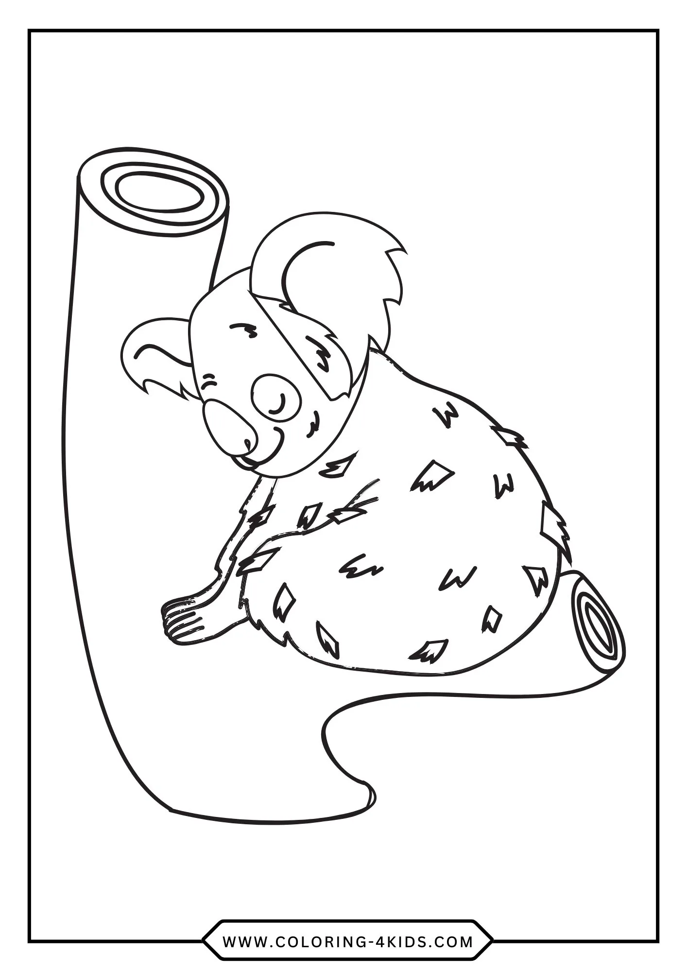 Free Koala Bear Coloring Pages coloring page for kids