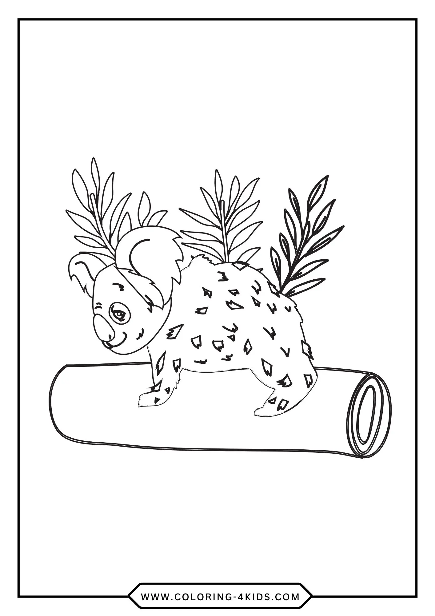 Free Koala Bear Coloring Pages coloring page for kids