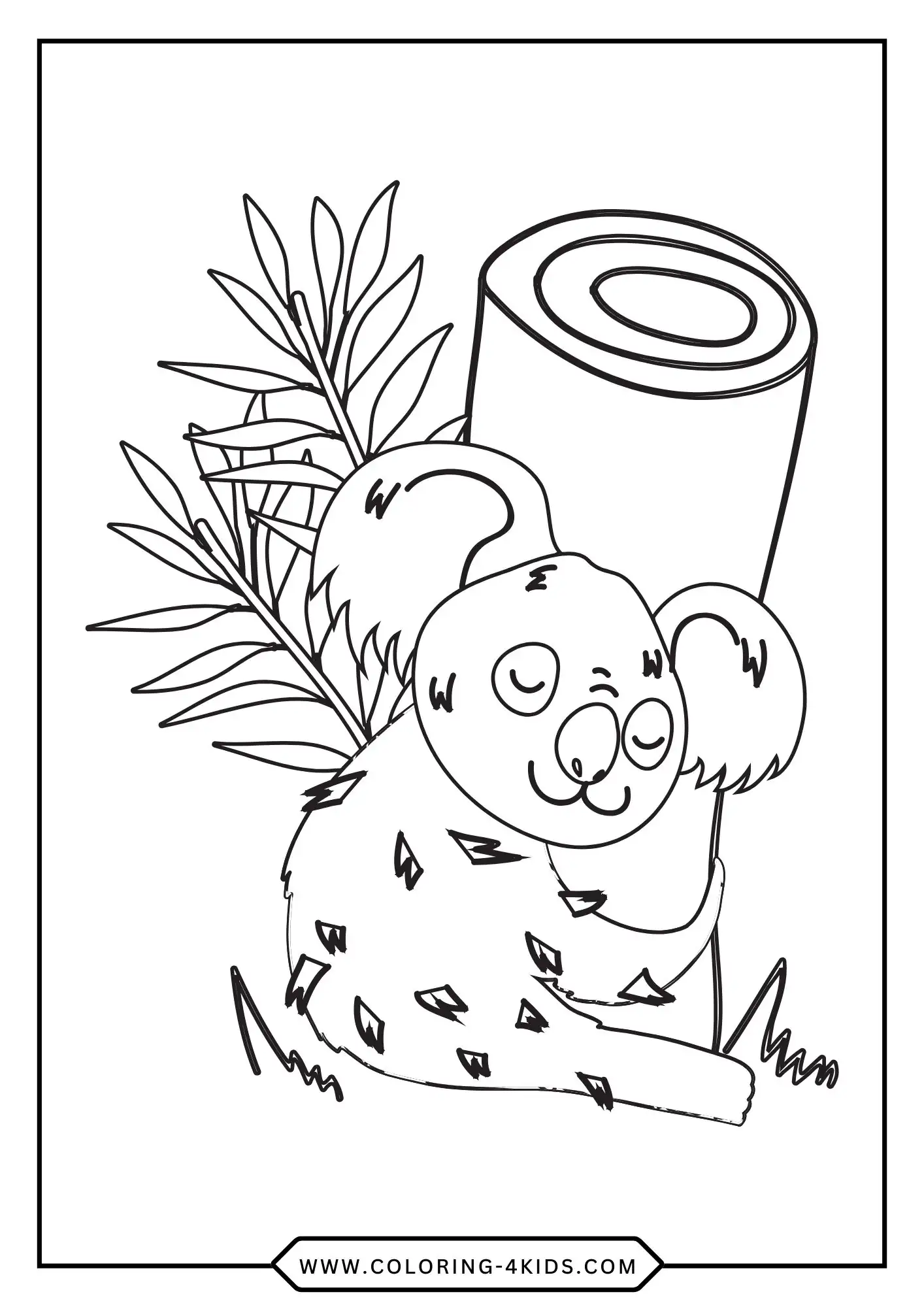 Koala Bear Coloring Pages coloring page for kids