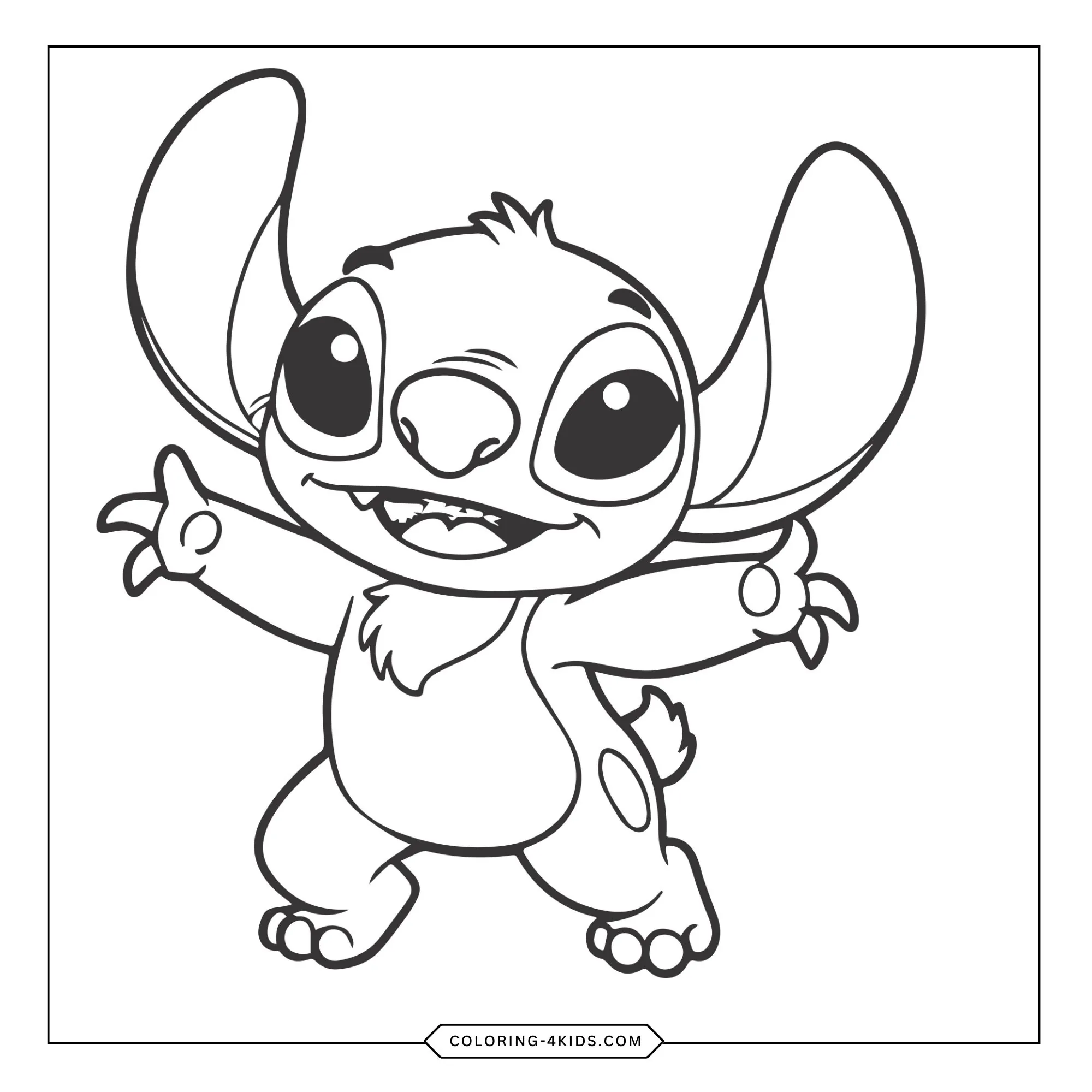 Lilo Stitch Coloring Pages coloring page for kids