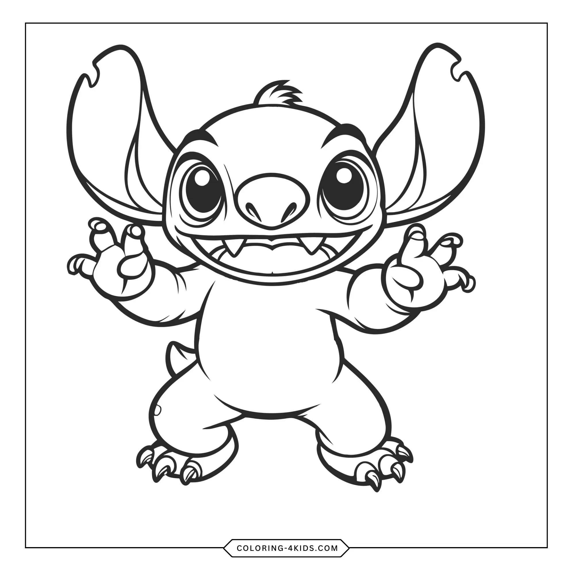 Printable Lilo Stitch Coloring Pages coloring page for kids