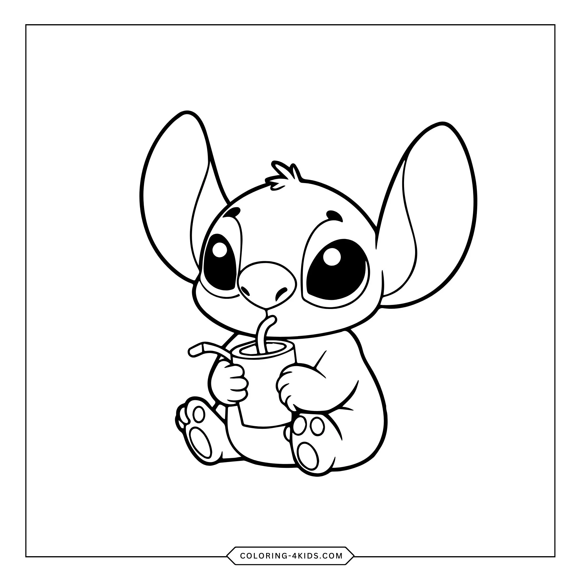 Free Lilo Stitch Coloring Pages coloring page for kids