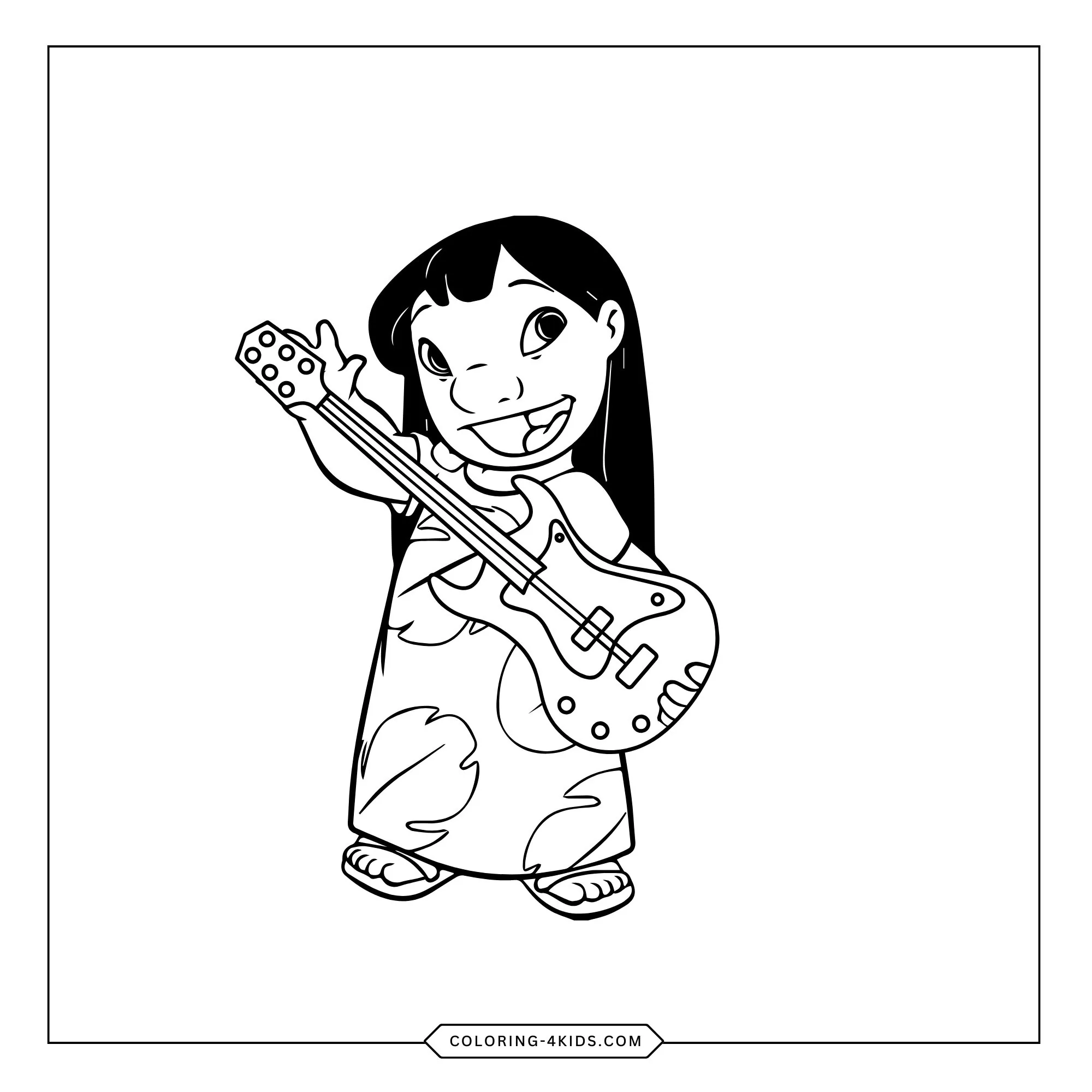 Lilo Stitch Coloring Pages coloring page for kids