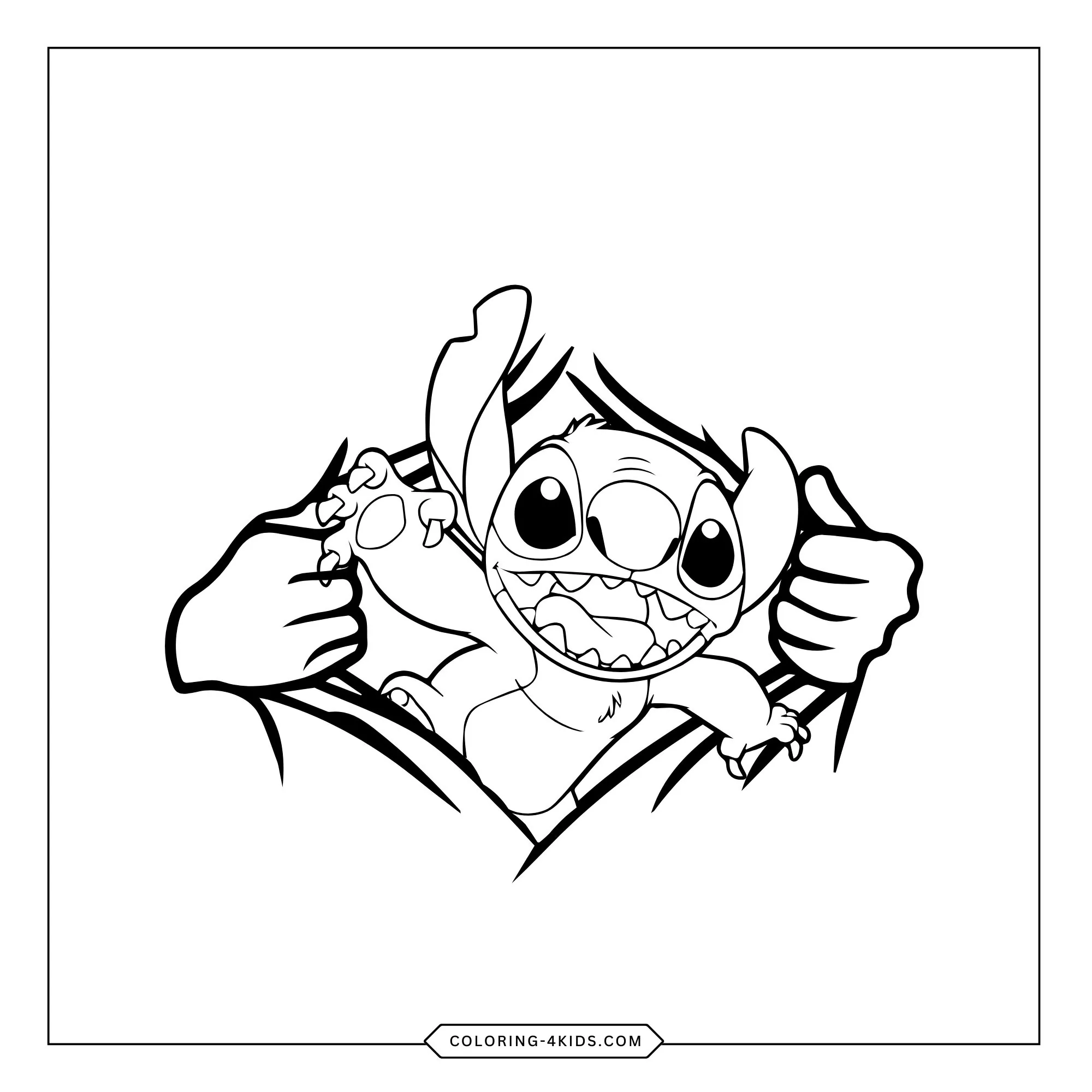 Free Lilo Stitch Coloring Pages coloring page for kids
