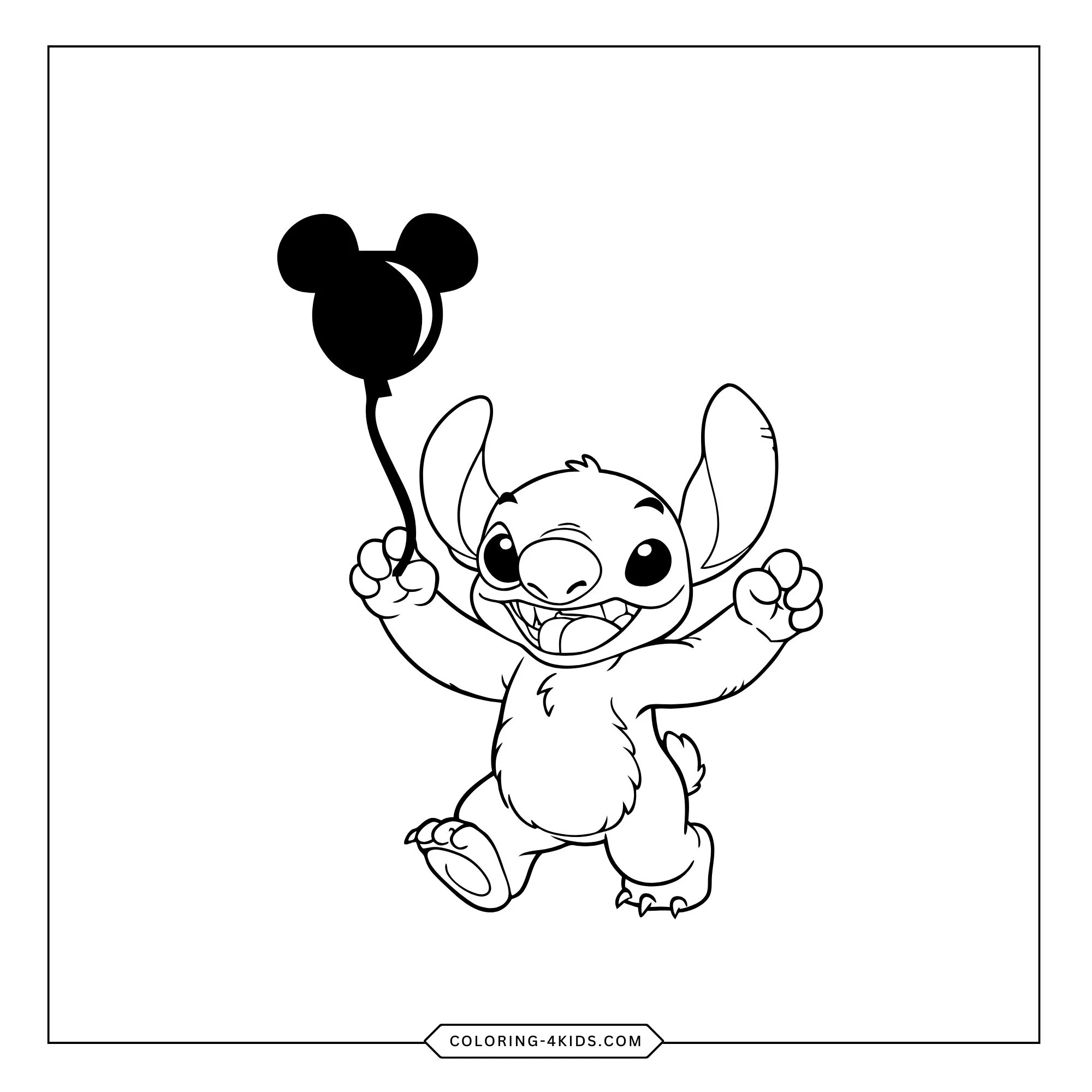 Free Lilo Stitch Coloring Pages coloring page for kids