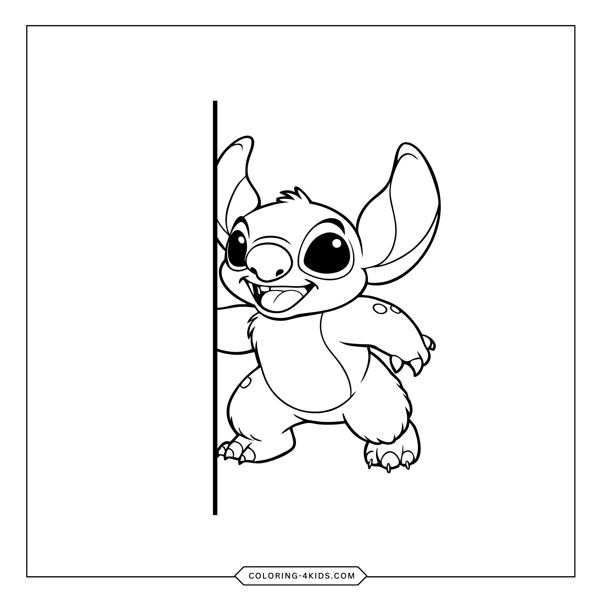 Lilo Stitch Coloring Pages coloring page for kids