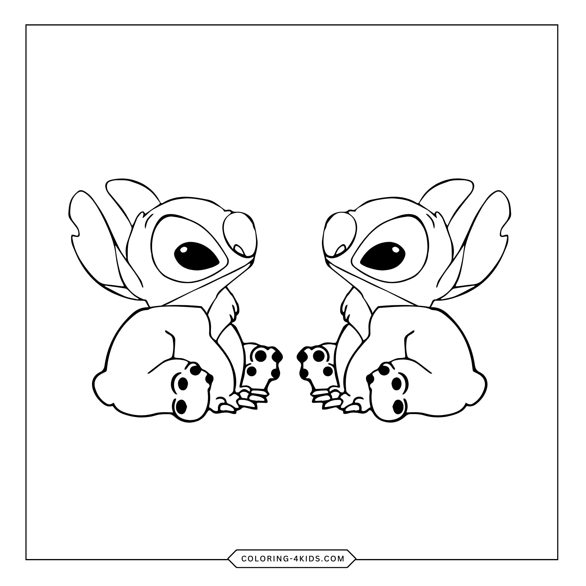 Printable Lilo Stitch Coloring Pages coloring page for kids