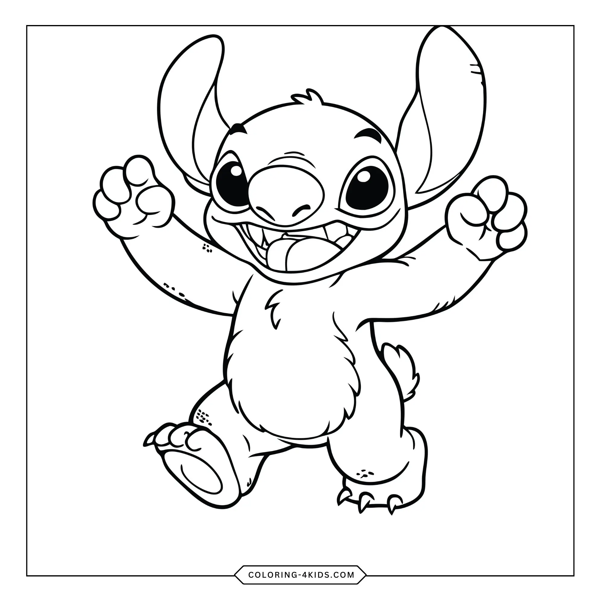 Lilo Stitch Coloring Pages coloring page for kids
