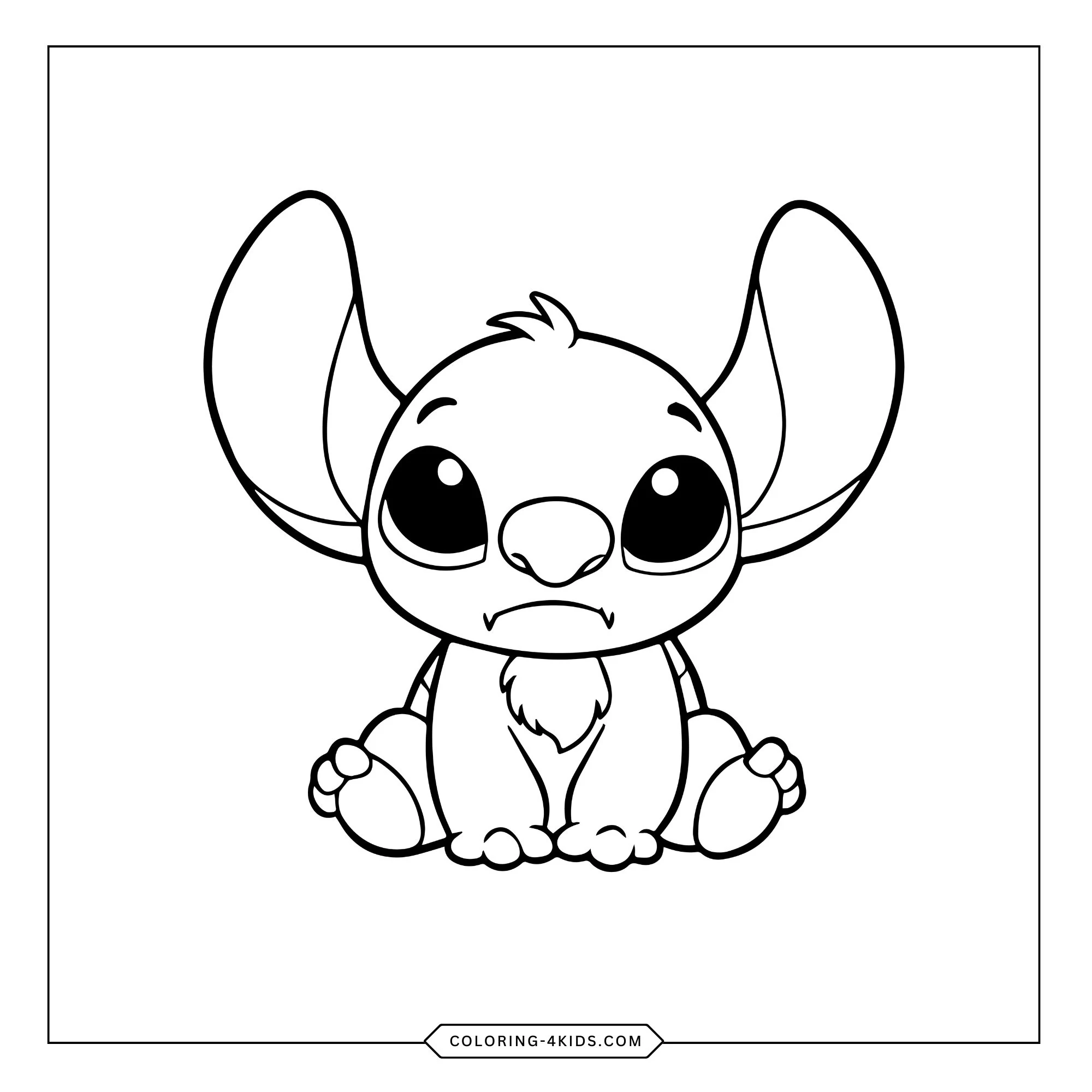 Printable Lilo Stitch Coloring Pages coloring page for kids