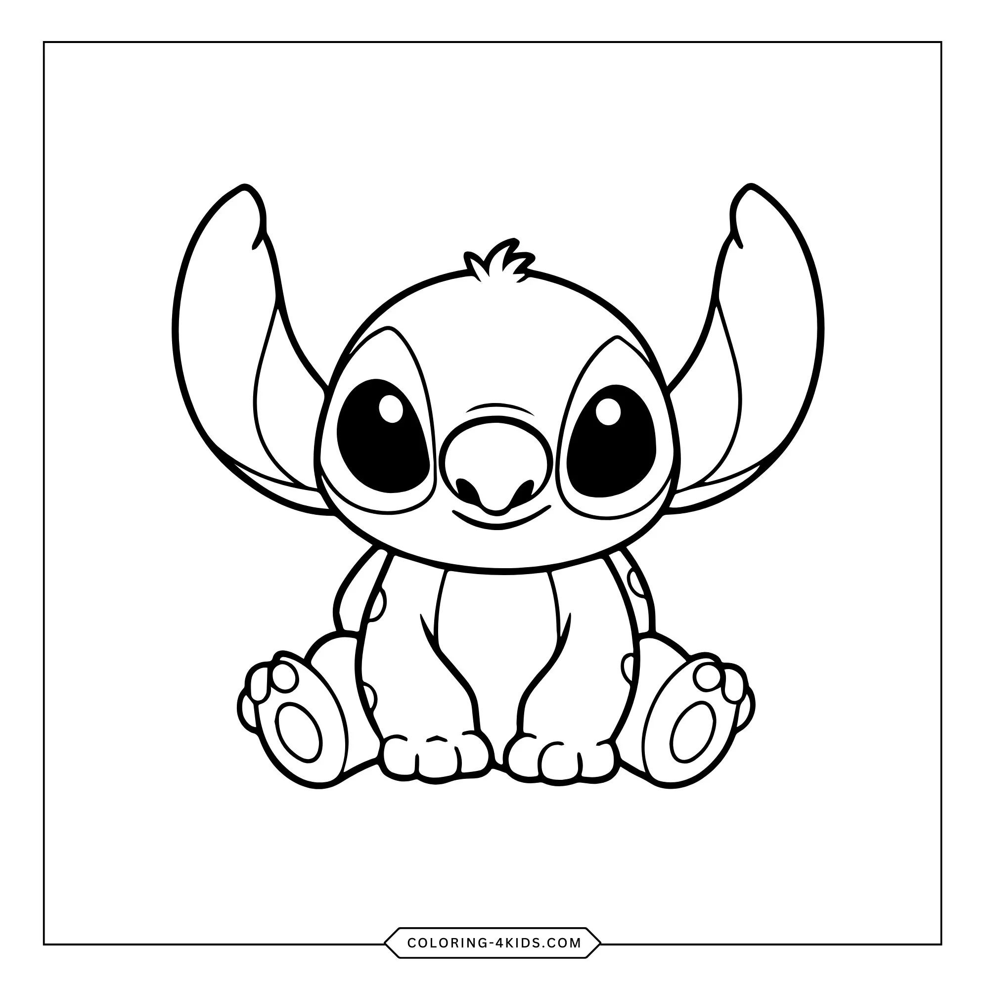 Free Lilo Stitch Coloring Pages coloring page for kids