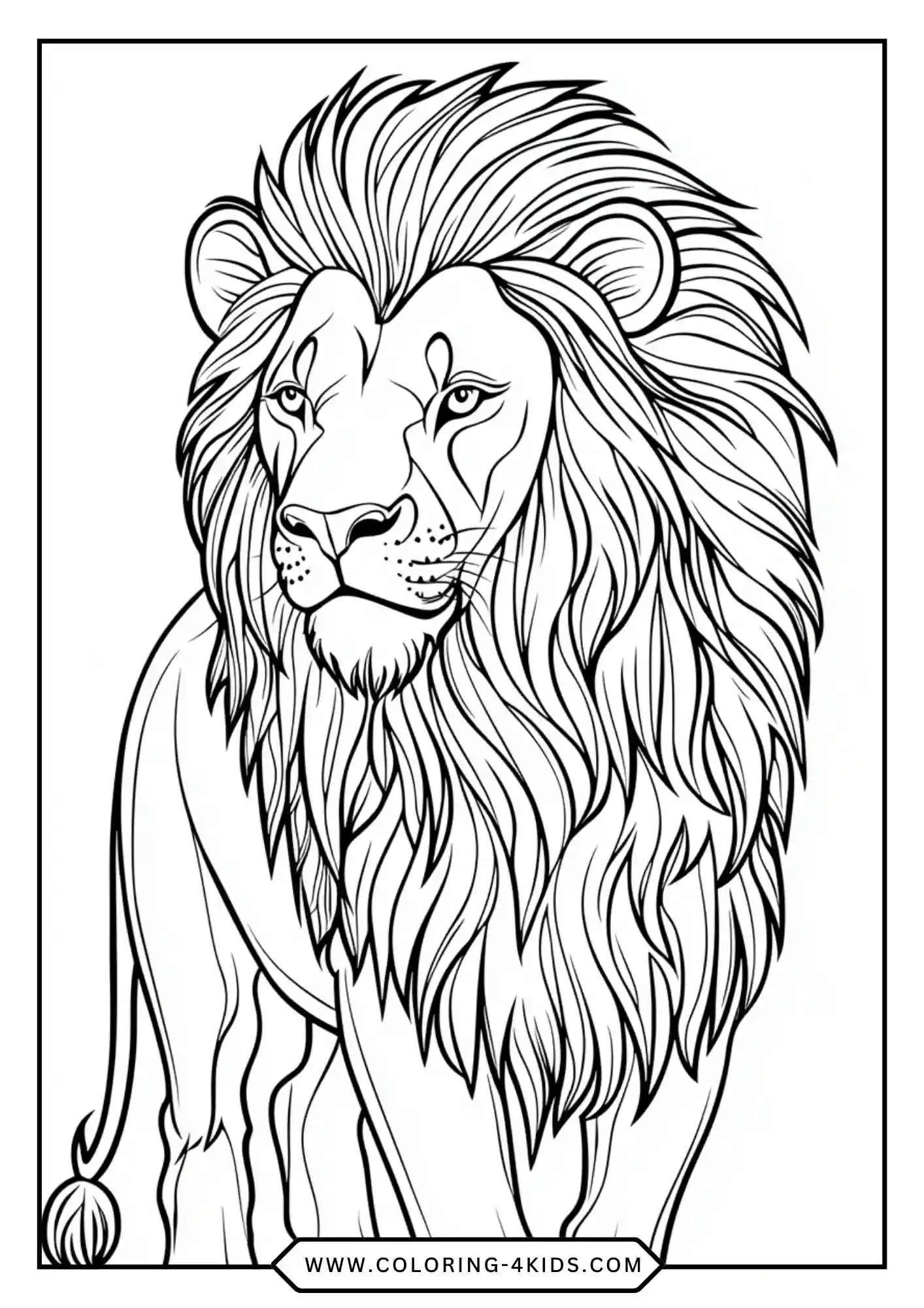 Lion Coloring Pages coloring page for kids