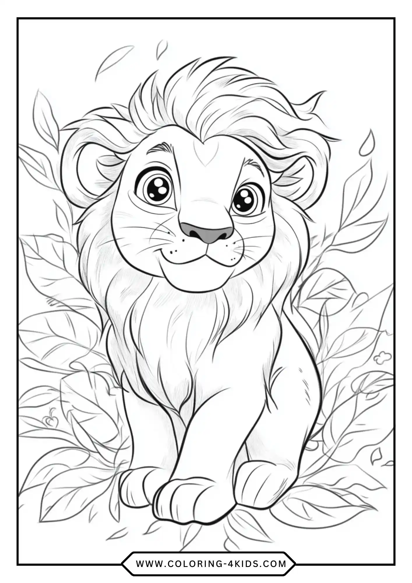 Lion Coloring Pages coloring page for kids