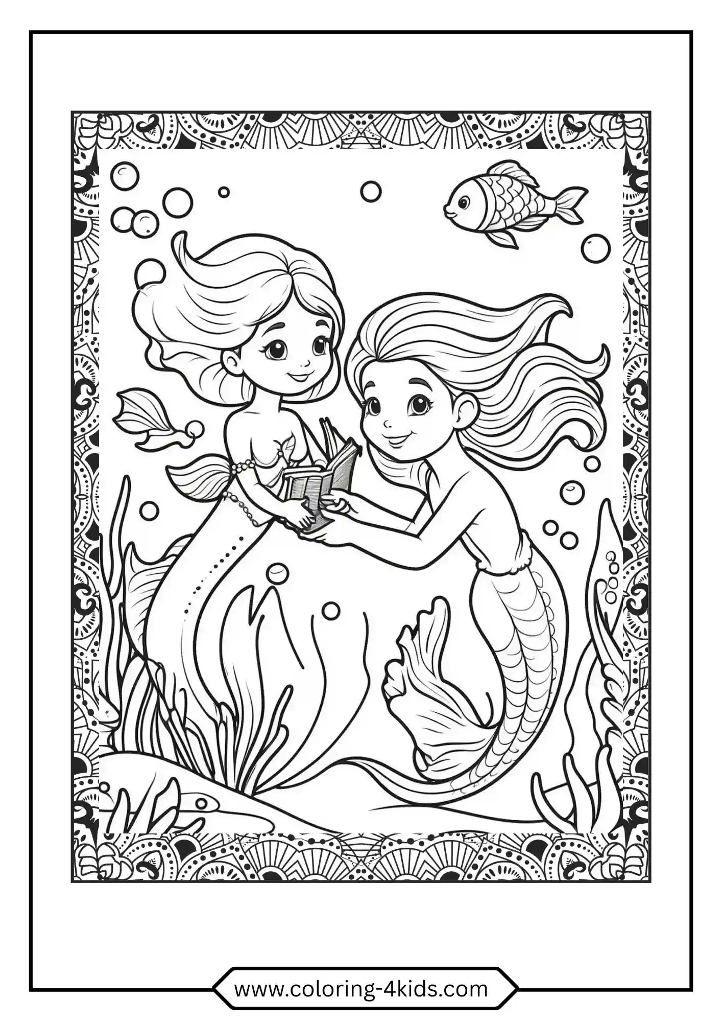 Little Mermaid Coloring Pages coloring page for kids