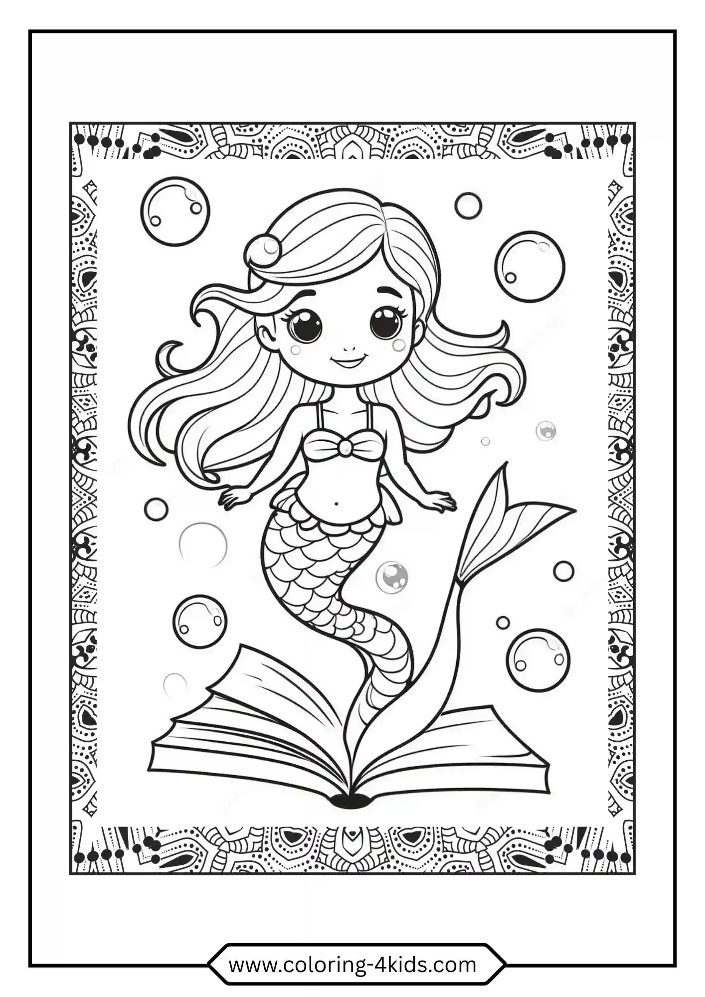 Free Little Mermaid Coloring Pages coloring page for kids