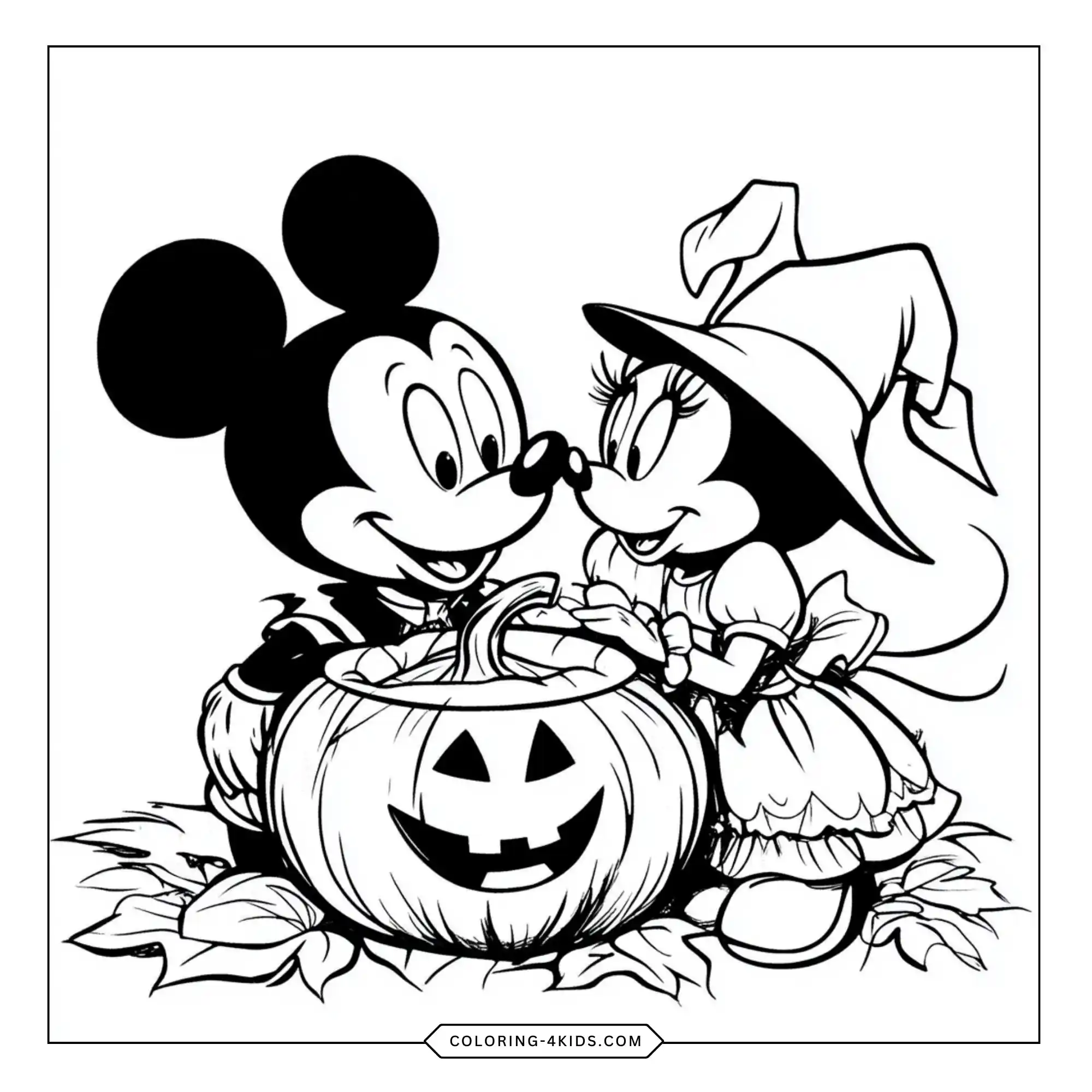 Mickey Minnie Coloring Pages coloring page for kids