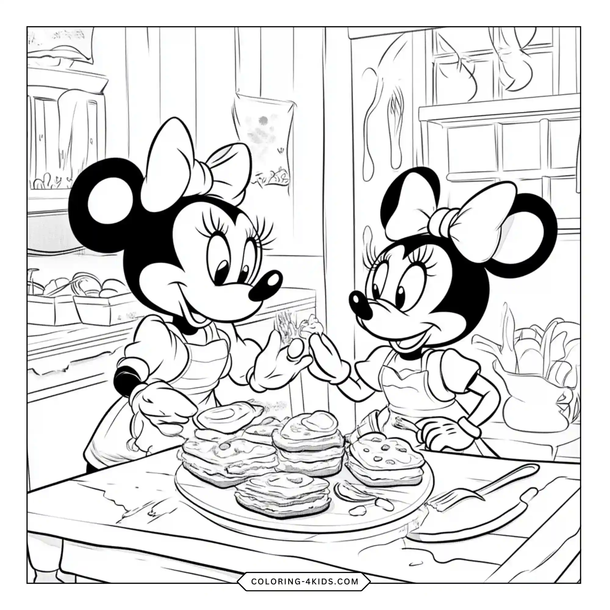 Free Mickey Minnie Coloring Pages coloring page for kids