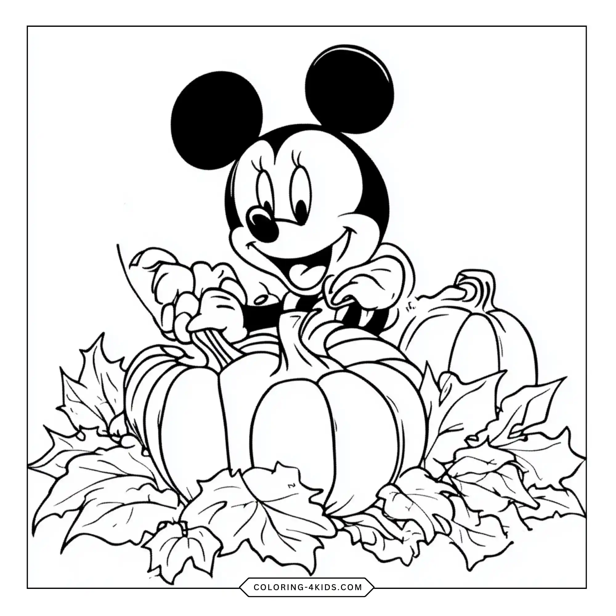 Mickey Minnie Coloring Pages coloring page for kids