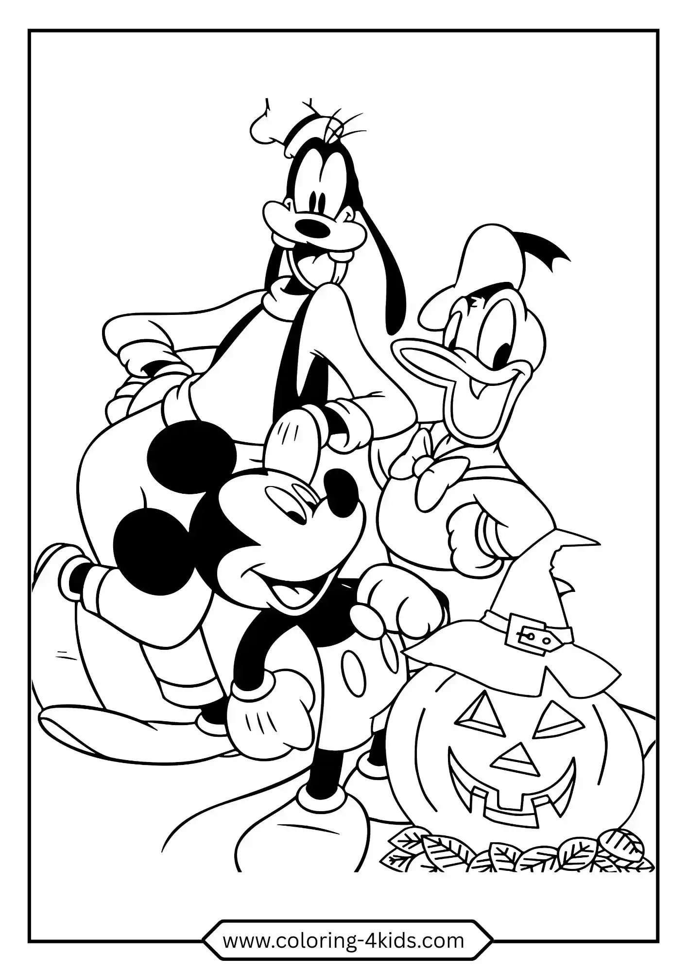 Printable Mickey Mouse Coloring Pages coloring page for kids