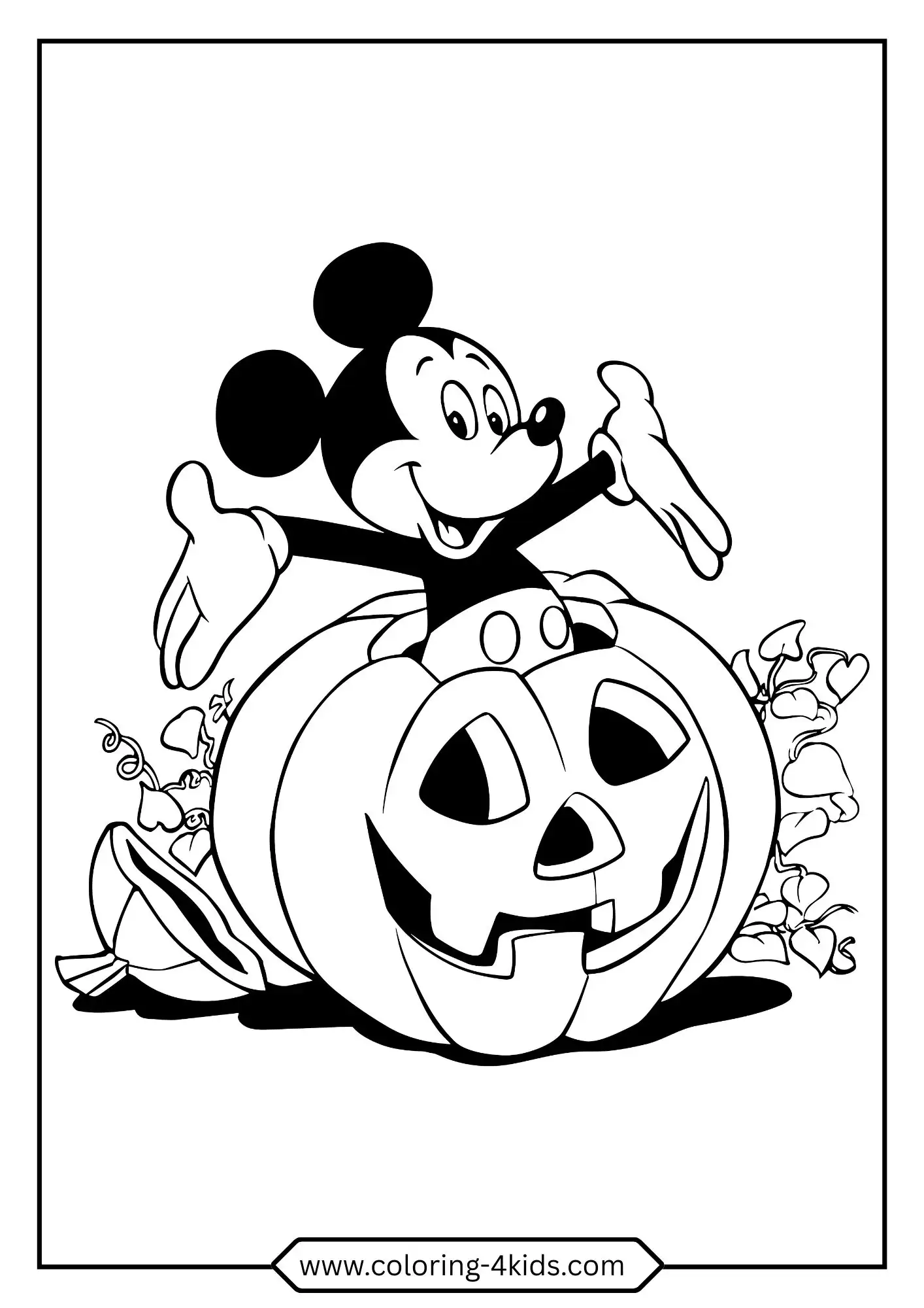 Free Mickey Mouse Coloring Pages coloring page for kids