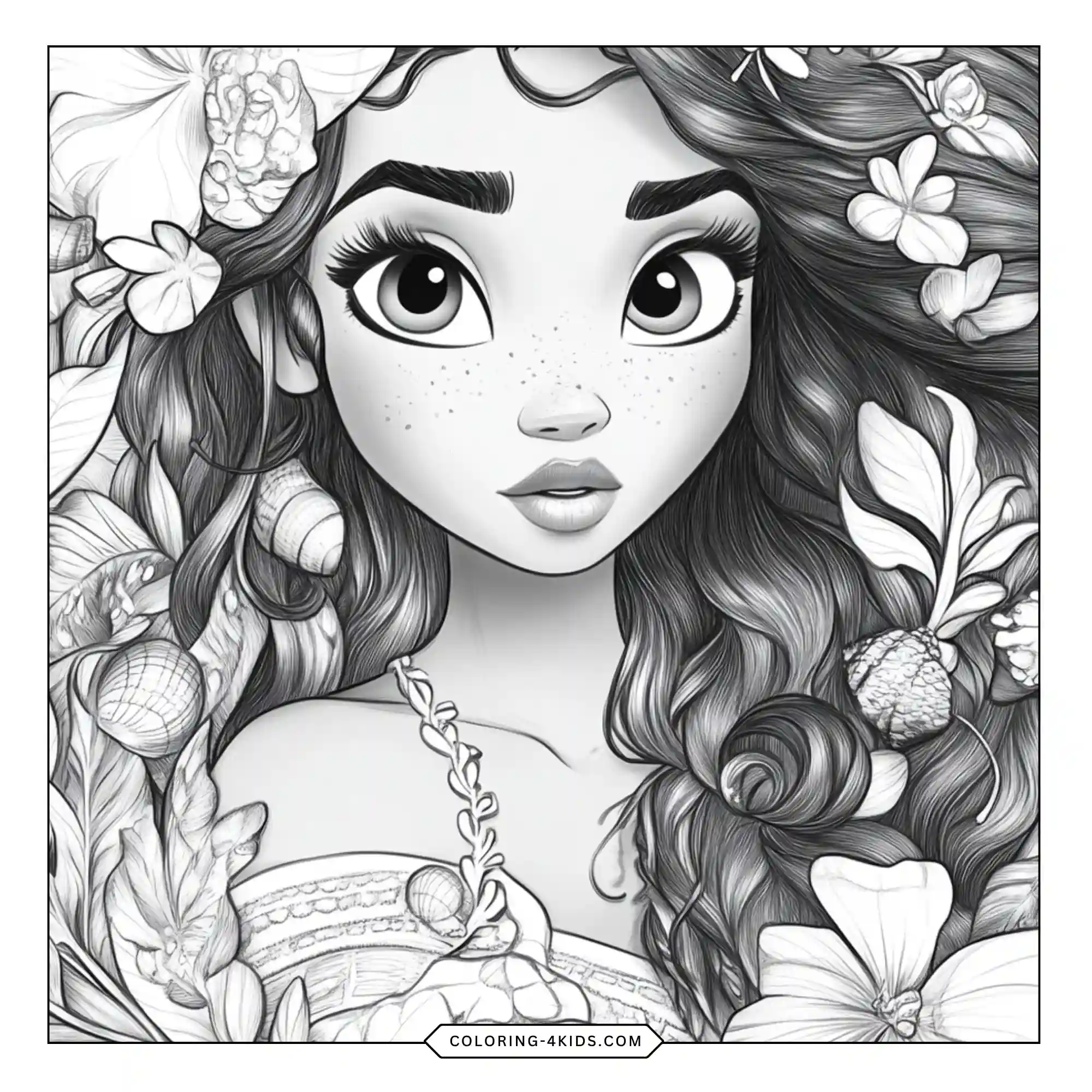 Moana Coloring Pages coloring page for kids