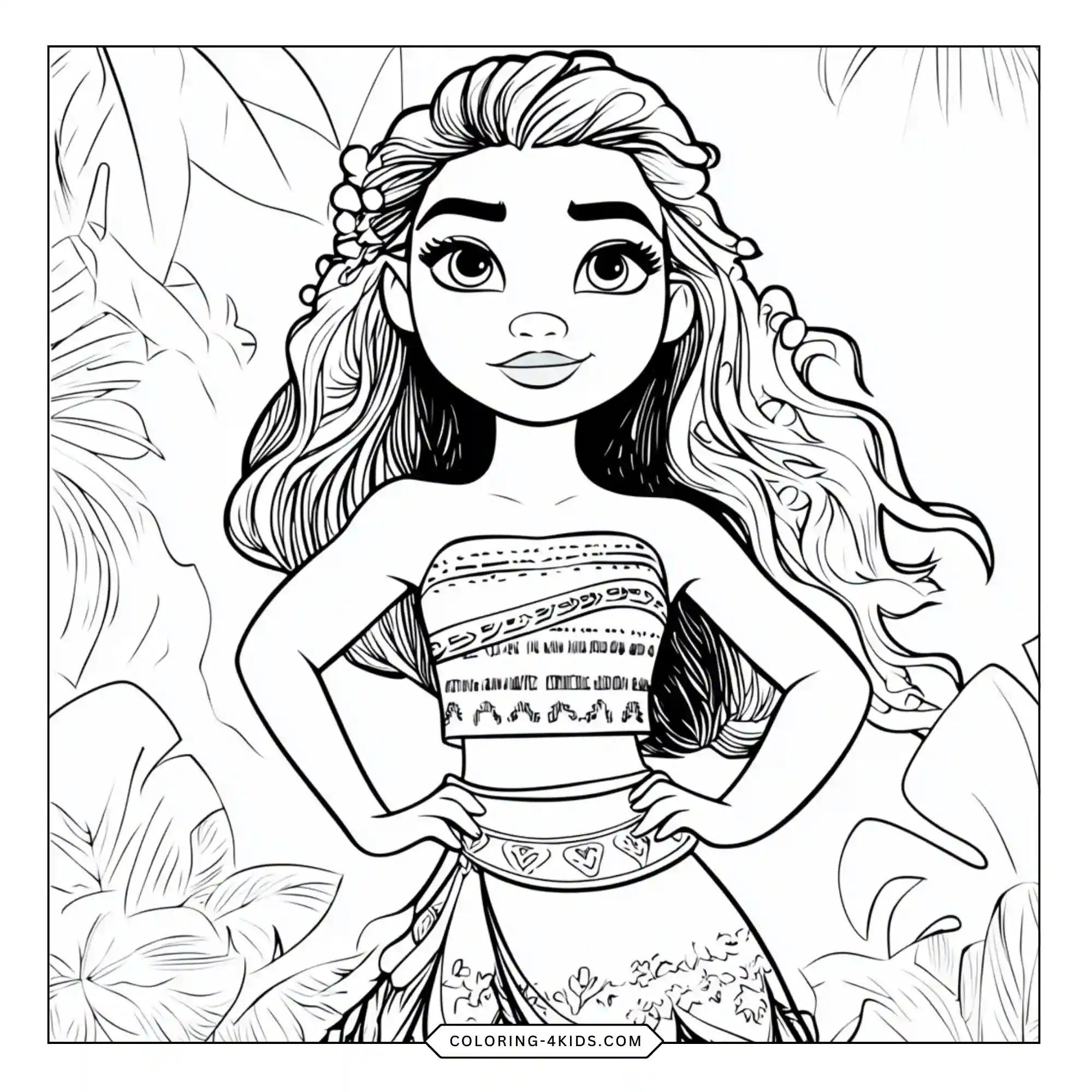 Free Moana Coloring Pages coloring page for kids